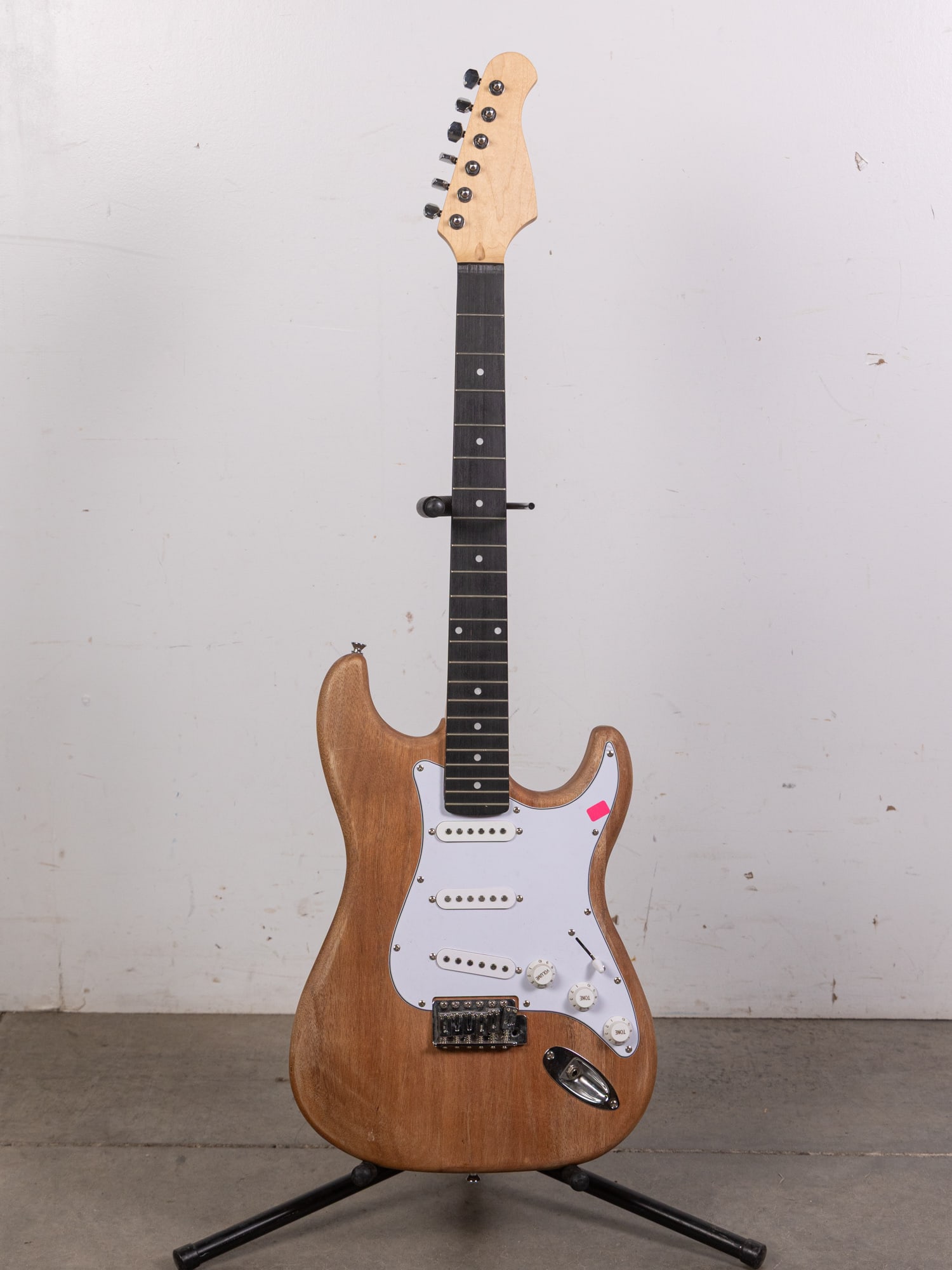 Natural Wood Toned Stratocaster Type Electric Guitar (1 of 4)