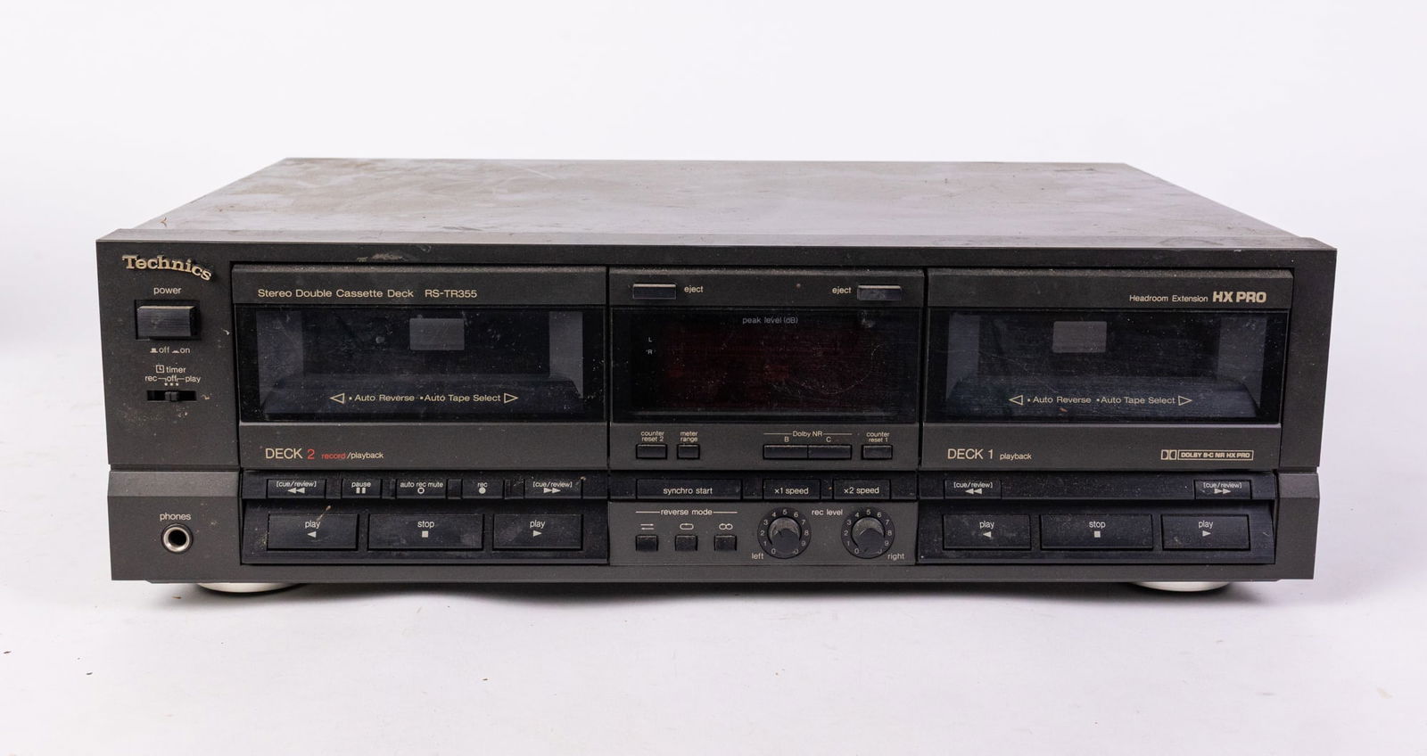 Technics RS-TR355 Dual Cassette Deck HX Pro Auto Reverse (1 of 5)