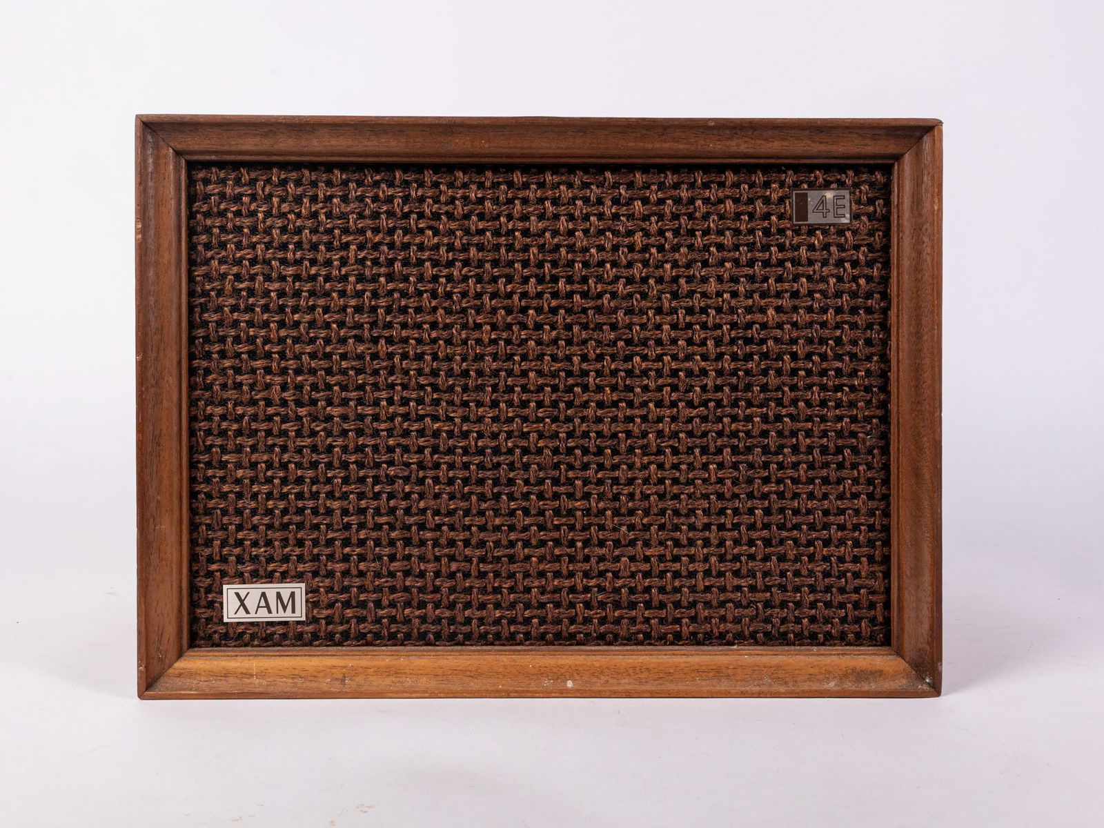 Vintage XAM 4E Walnut Wood Stereo Speaker: Vintage XAM 4E Walnut Wood Stereo SpeakerSize11" x 15" x 9"LiteratureBrooks Auction – Online Auction Terms & Conditions