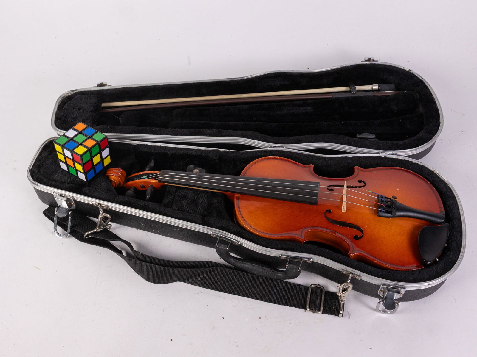 Leon Aubert Stradivarius Copy Violin in Case - 2