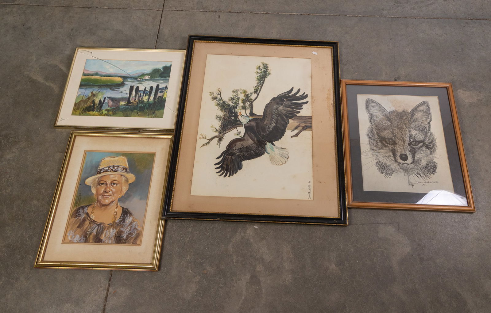 Four Pieces of Framed Art (1 of 4)