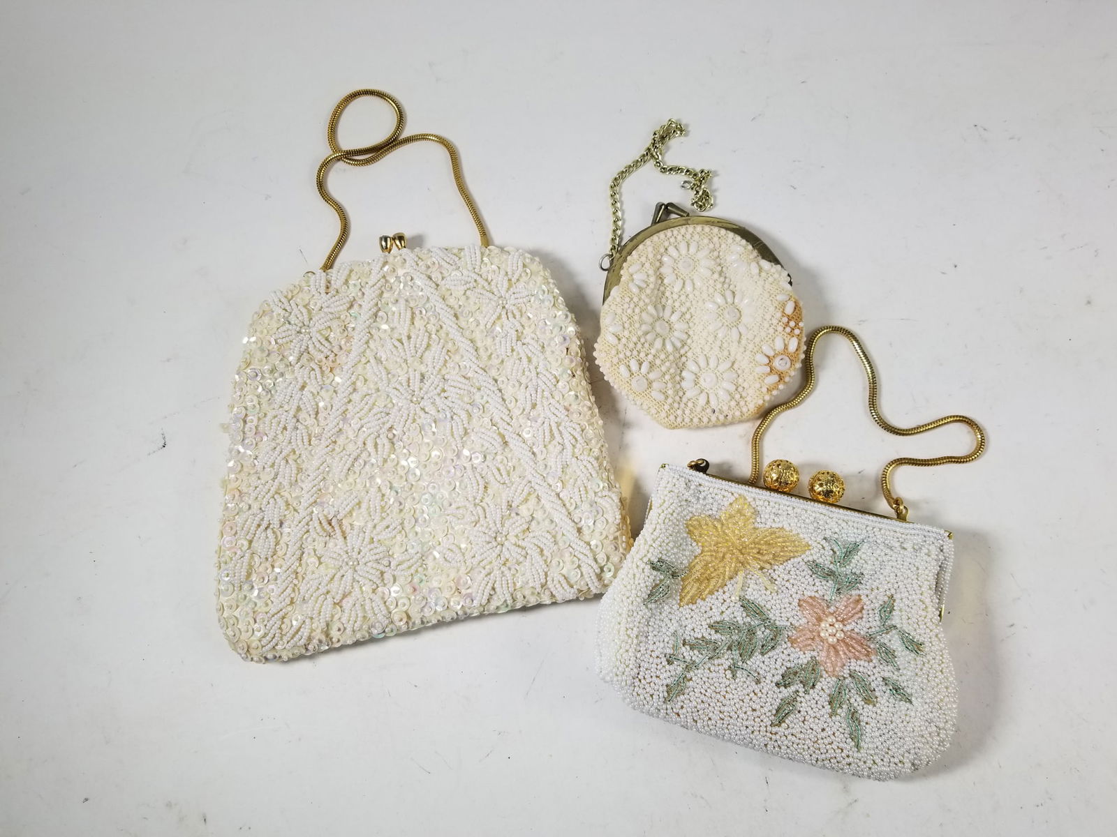 Vintage Beaded Purses: Vintage Beaded Purses Size 7" x 12" x 12" Literature Brooks Auction – Online Auction Terms & Conditions —————————————