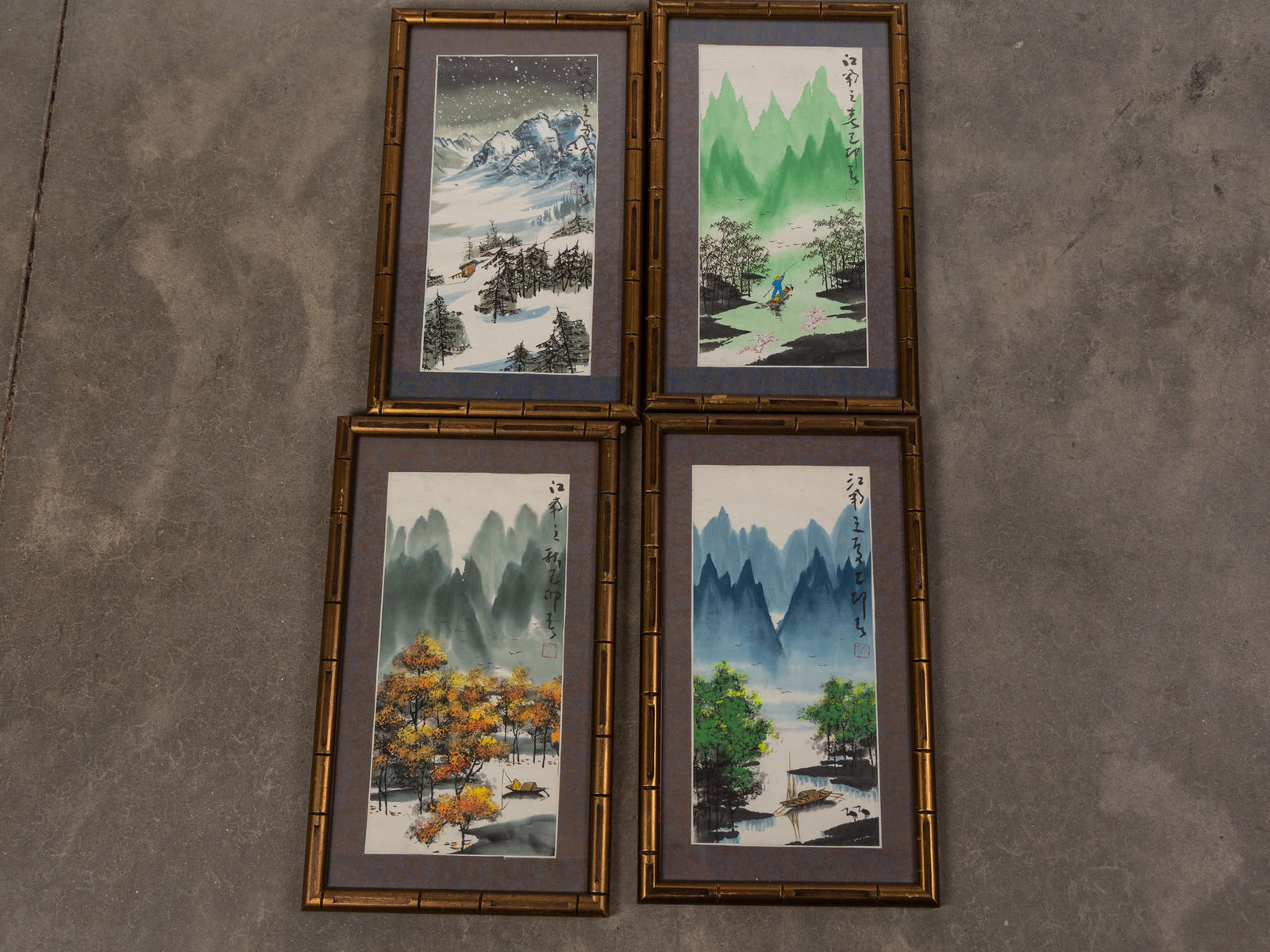 Four Vintage Asian Seasonal Prints: Four Vintage Asian Seasonal PrintsSize17" x 10"LiteratureBrooks Auction – Online Auction Terms & Conditions
