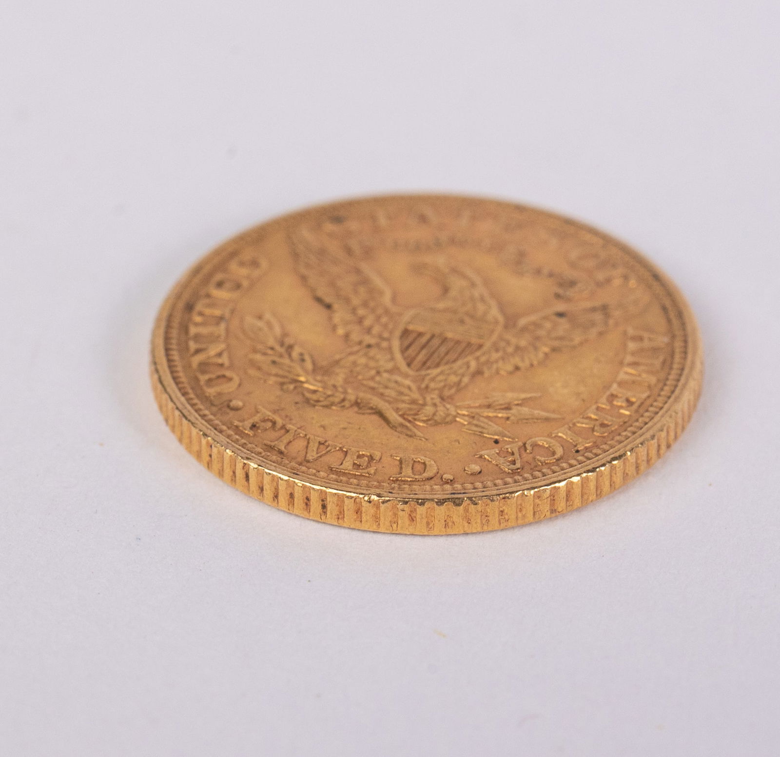 1880P Five Dollar Coronet Liberty Head Half Eagle Gold Coin - 3