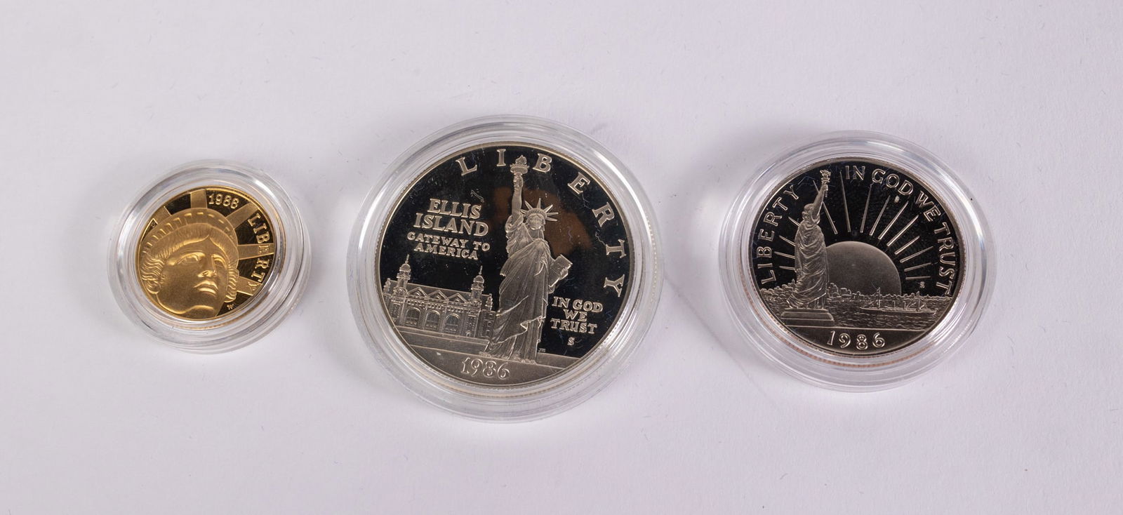 1986 U.S. Liberty Three Coin Set - 2