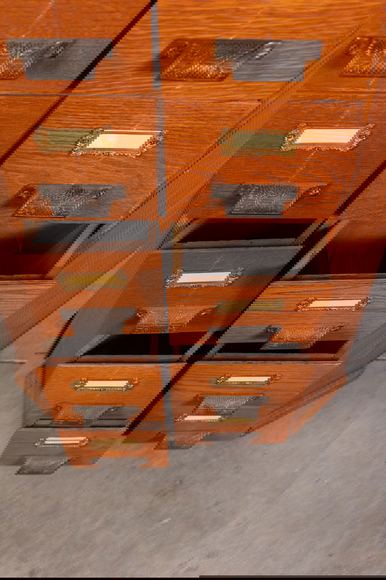 A.R. Brown Antique Revolving Hardware Cabinet - 3