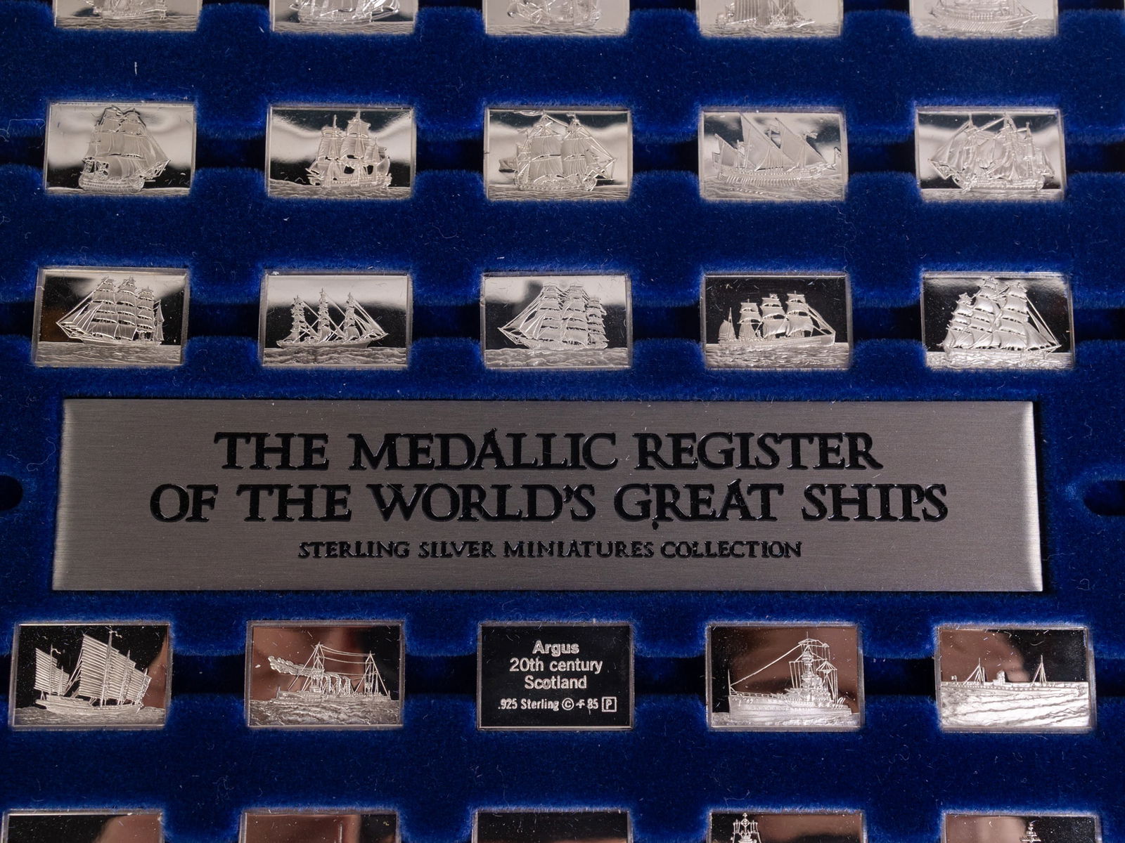 The Medallic Register of the World's Great Ships Sterling Silver Miniatures Collection - 3