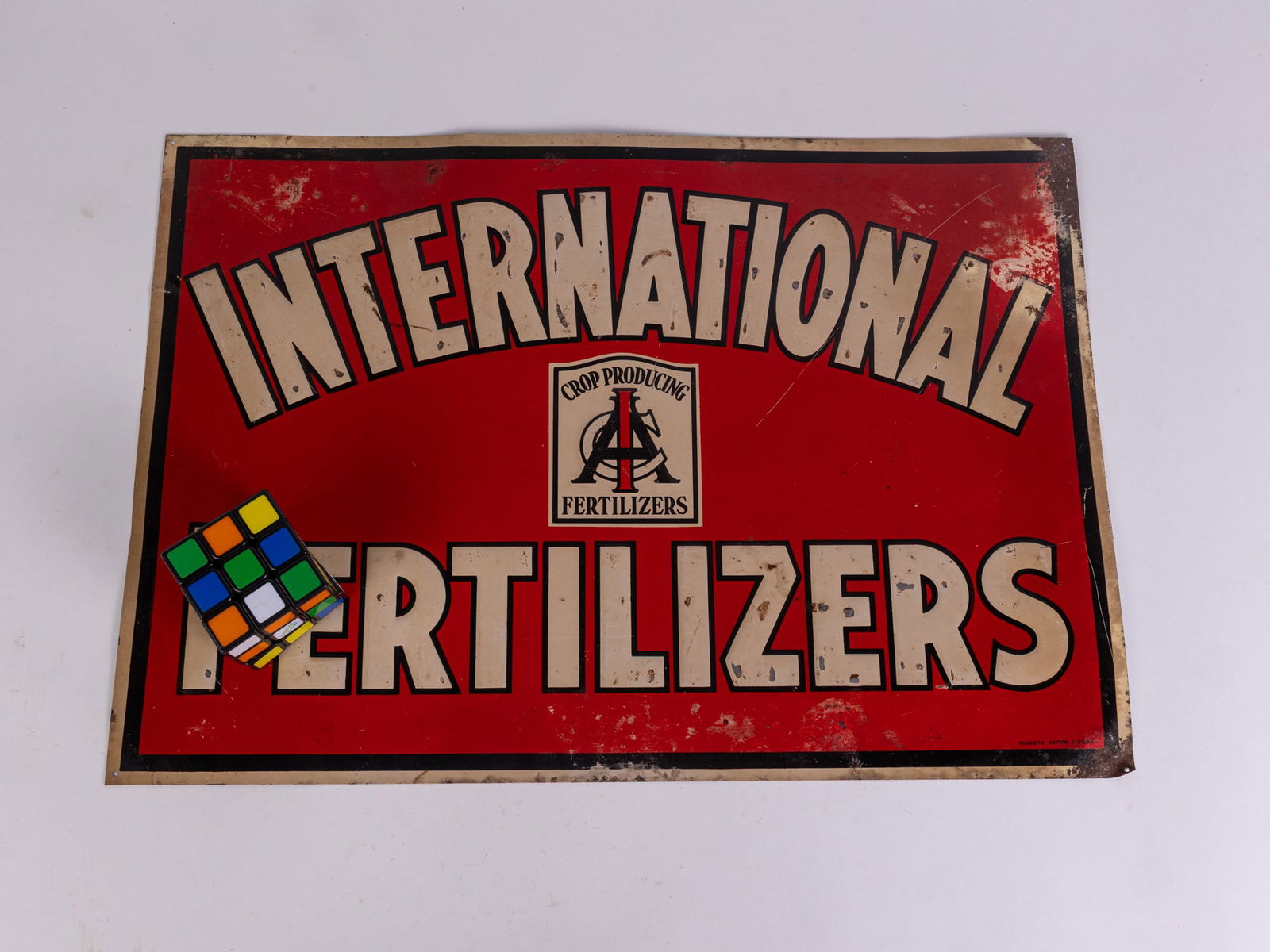 International Fertilizer Vintage Embossed Metal Sign - 2