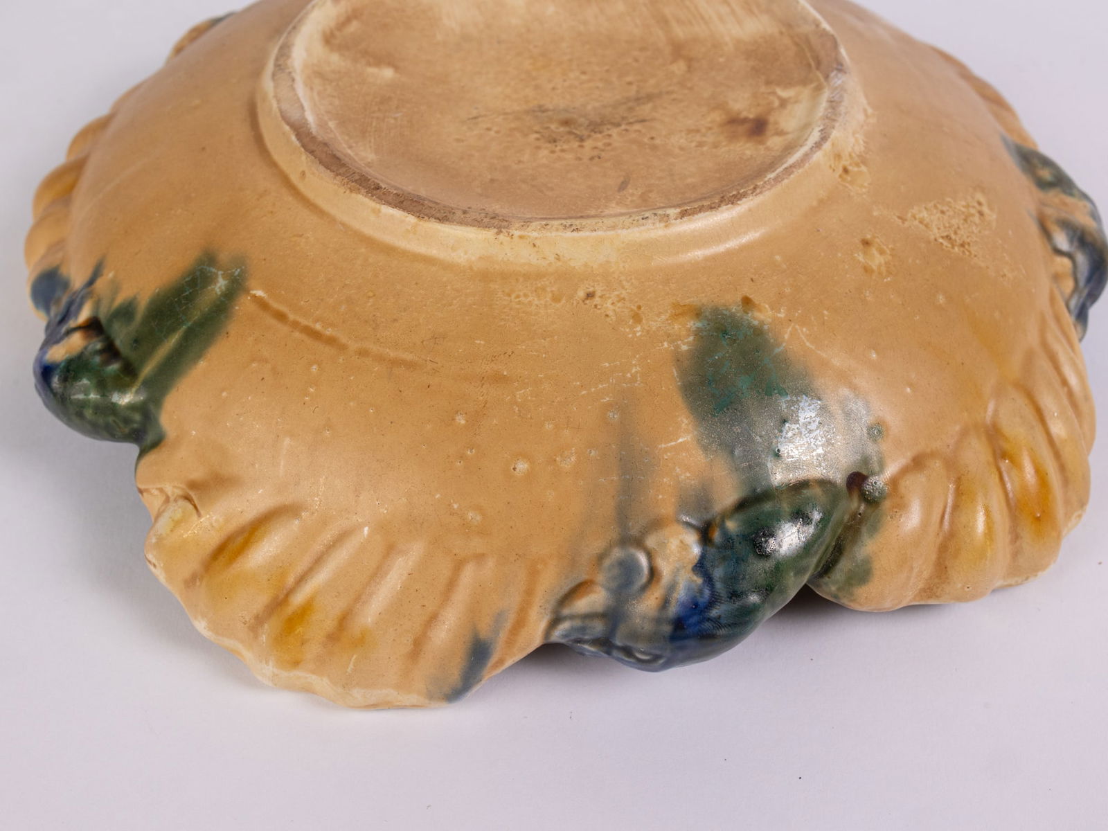 Antique Majolica Oyster Plate - 6