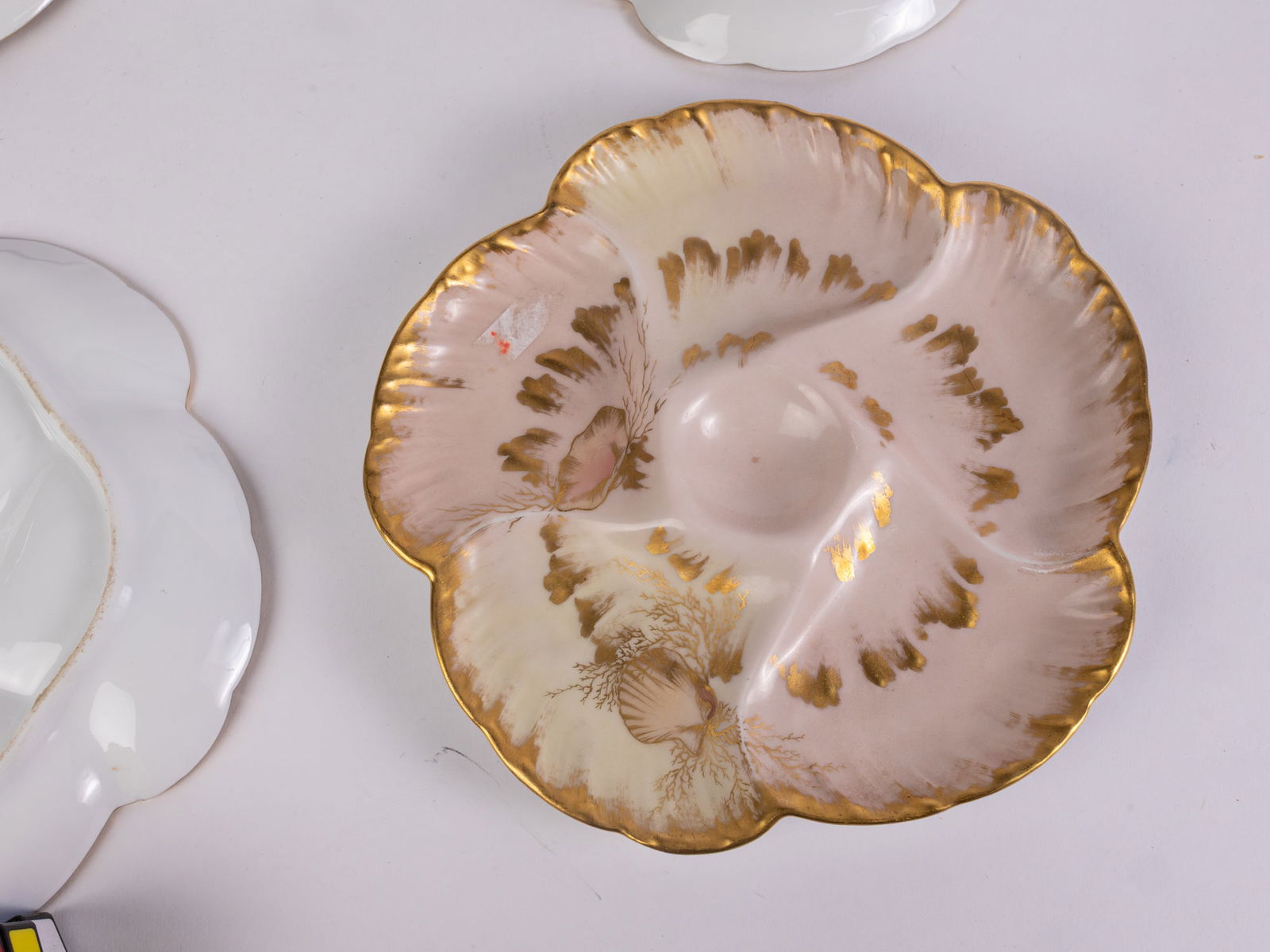 Set of Four Charles Field Haviland and Gerard, Dufraisseix, and Morel Porcelain Oyster Plates - 10