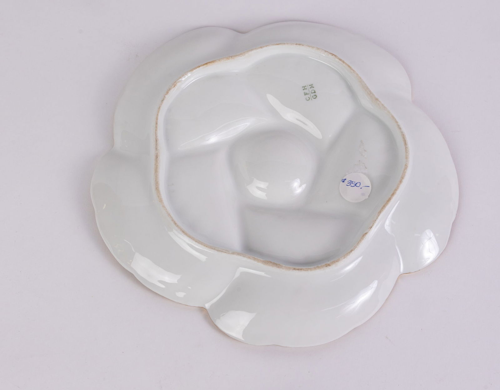 Set of Four Charles Field Haviland and Gerard, Dufraisseix, and Morel Porcelain Oyster Plates - 7