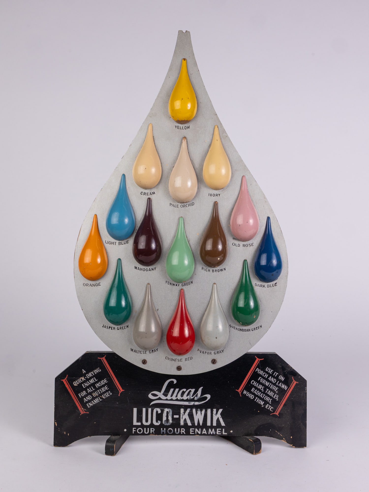 Scarce Vintage Lucas "LUCCO-KWIK" Paint Advertisement Display (1 of 5)