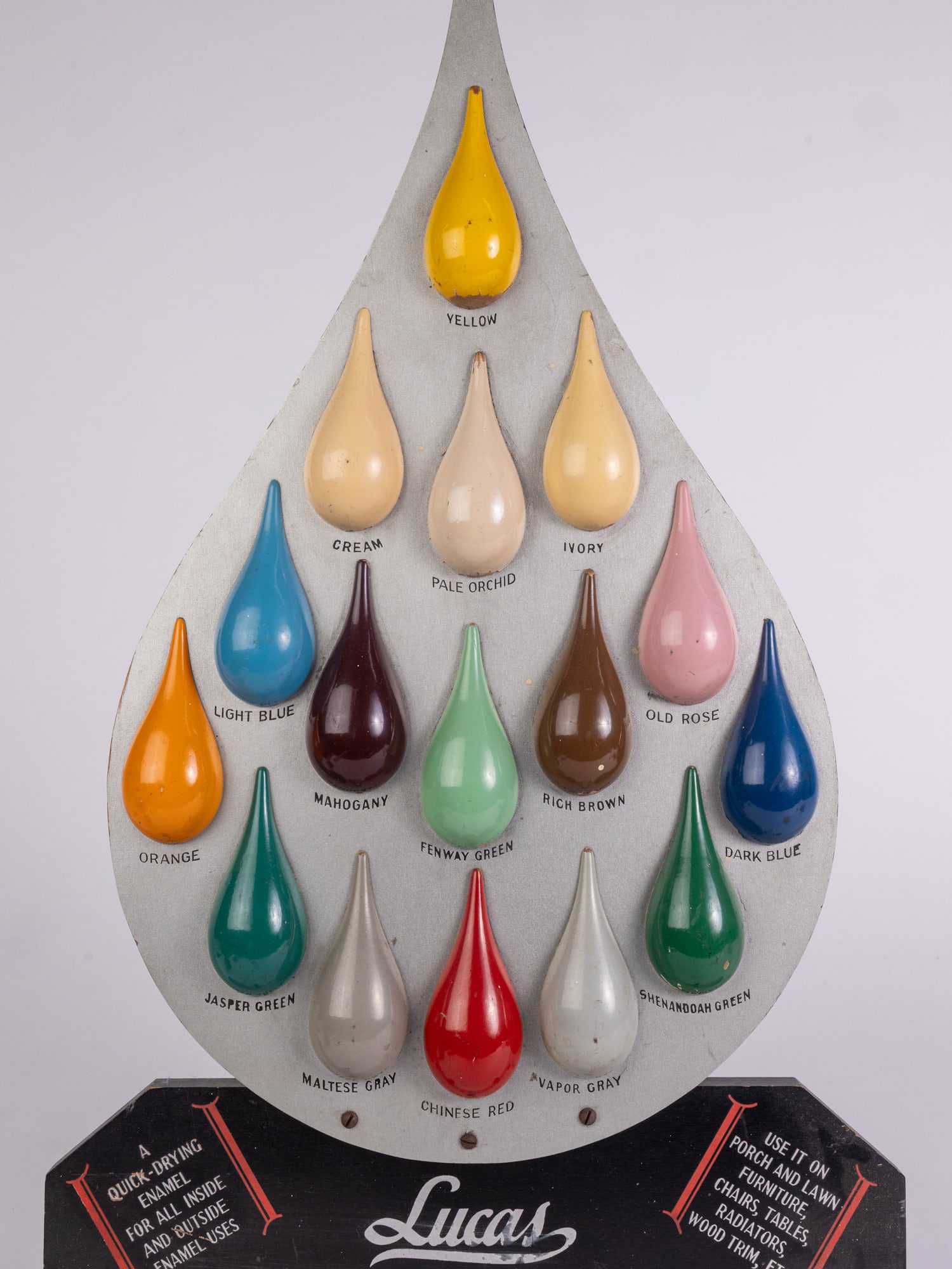 Scarce Vintage Lucas "LUCCO-KWIK" Paint Advertisement Display - 4