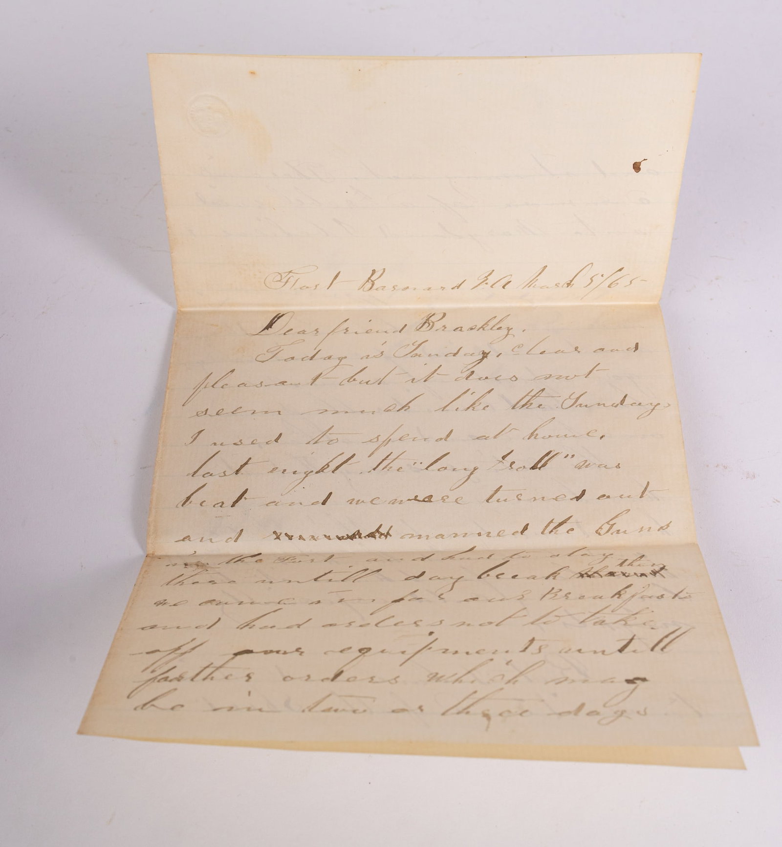Civil War Era Letters Featuring Soldier's Letters - 11