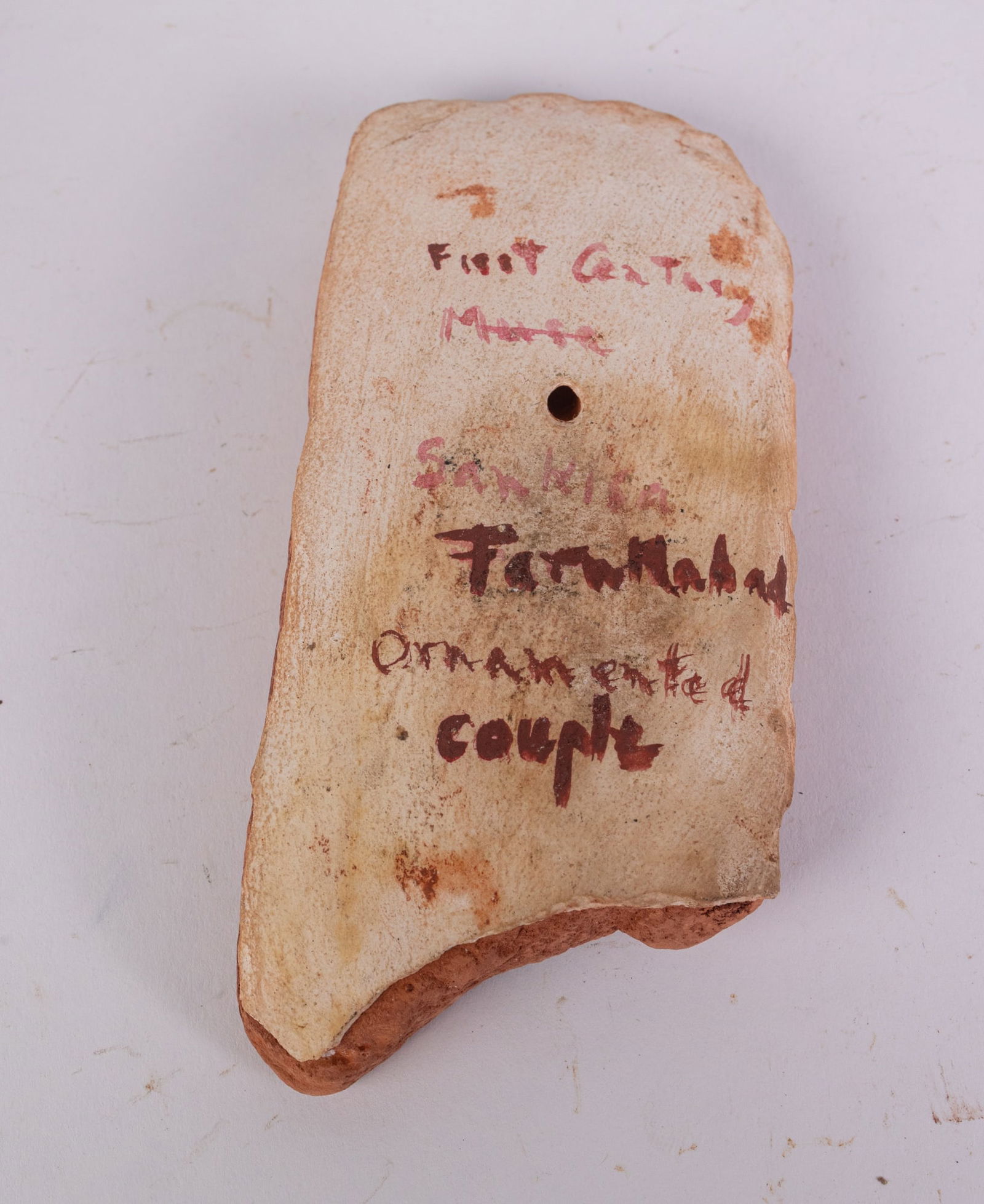 Terracotta First Century Style Relief Sculpture of Two Figures - 4