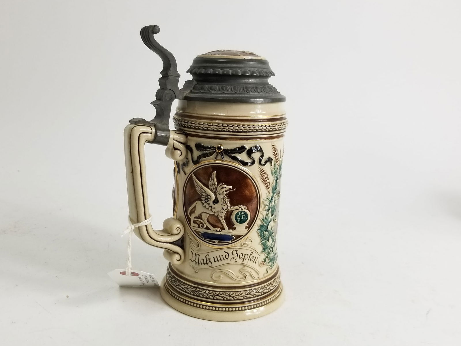 Four Antique German Beer Steins - 7