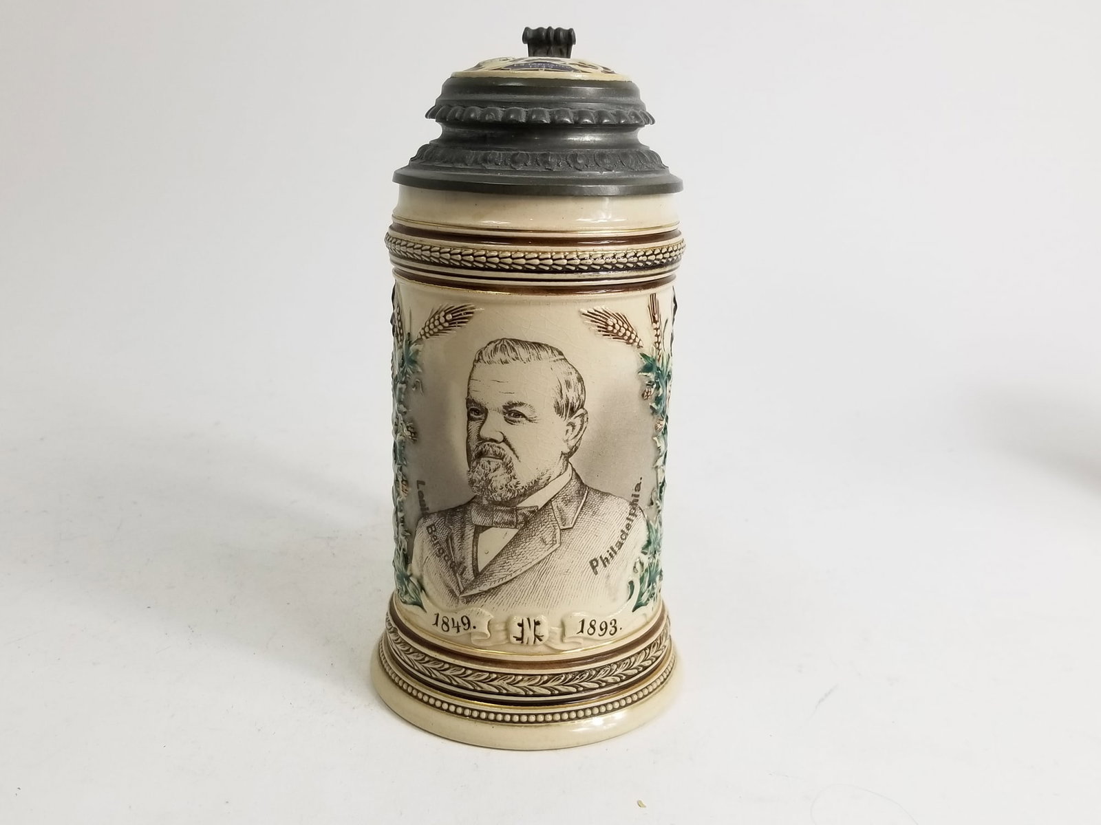 Four Antique German Beer Steins - 8