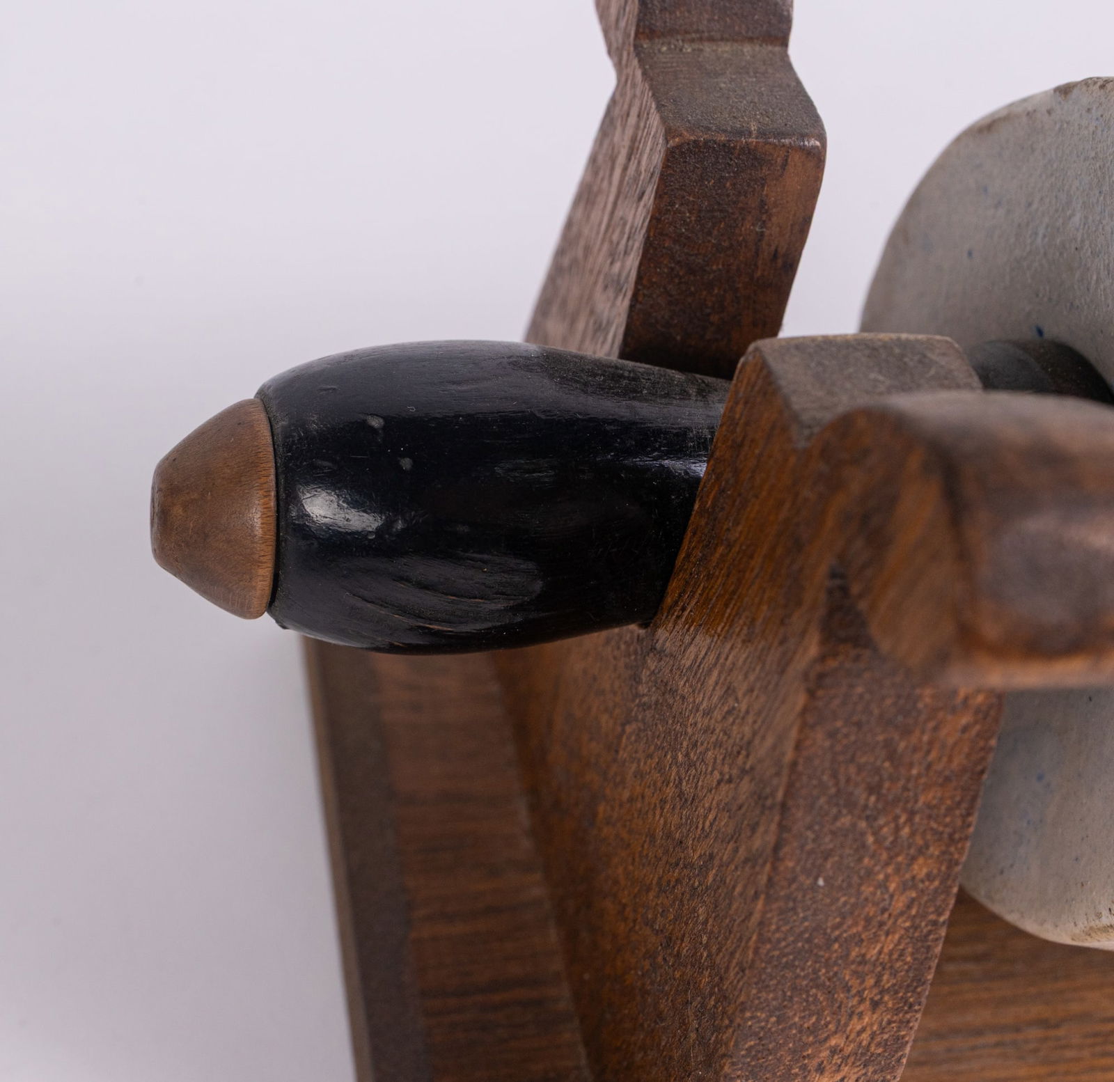 Antique "Compliments of E. E. Hires, Elmer-N.J." Stoneware Advertising Rolling Pin - 7