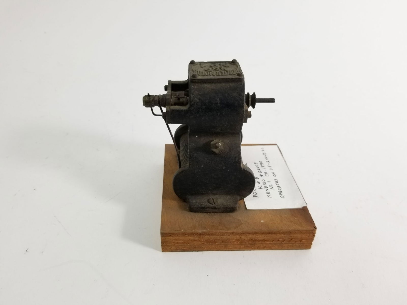 c. 1890 Porter Motor No.1 by Kendrick and Davis Co. (K&D) Electric Motor - 3