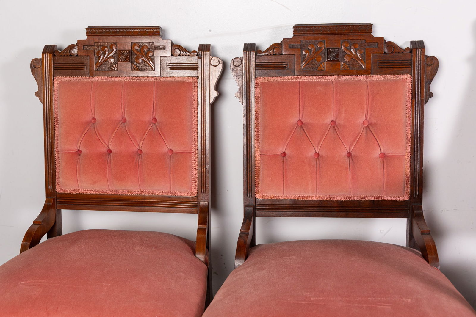 Set of Five Eastlake Victorian Upholstered Dining Chairs - 2