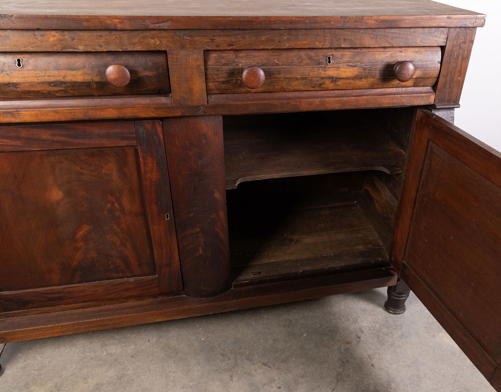 Antique Victorian Sideboard/Buffet Cabinet - 9