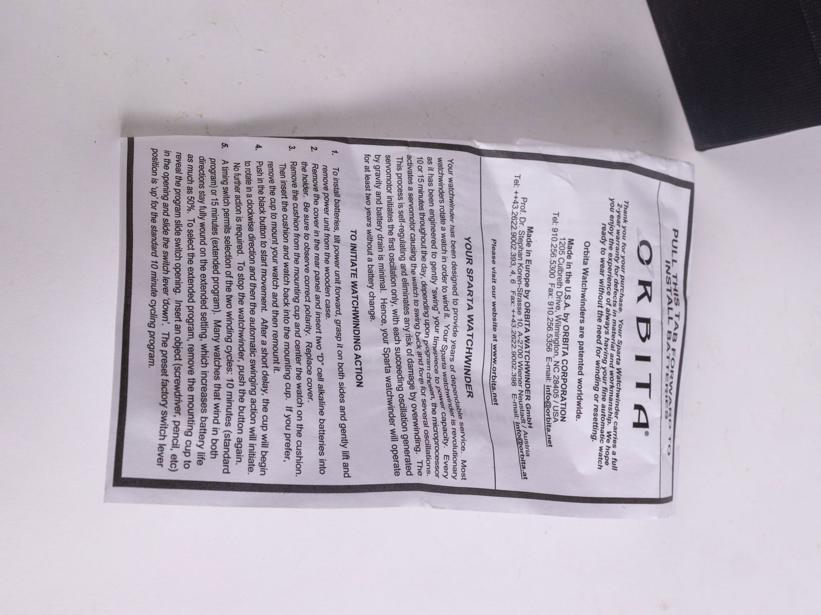 Orbita Sparta Watch Winder - 3