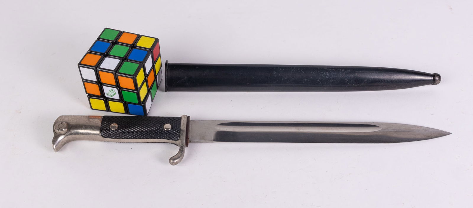 WWII Siegfried Waffen Bayonet with Sheath - 2