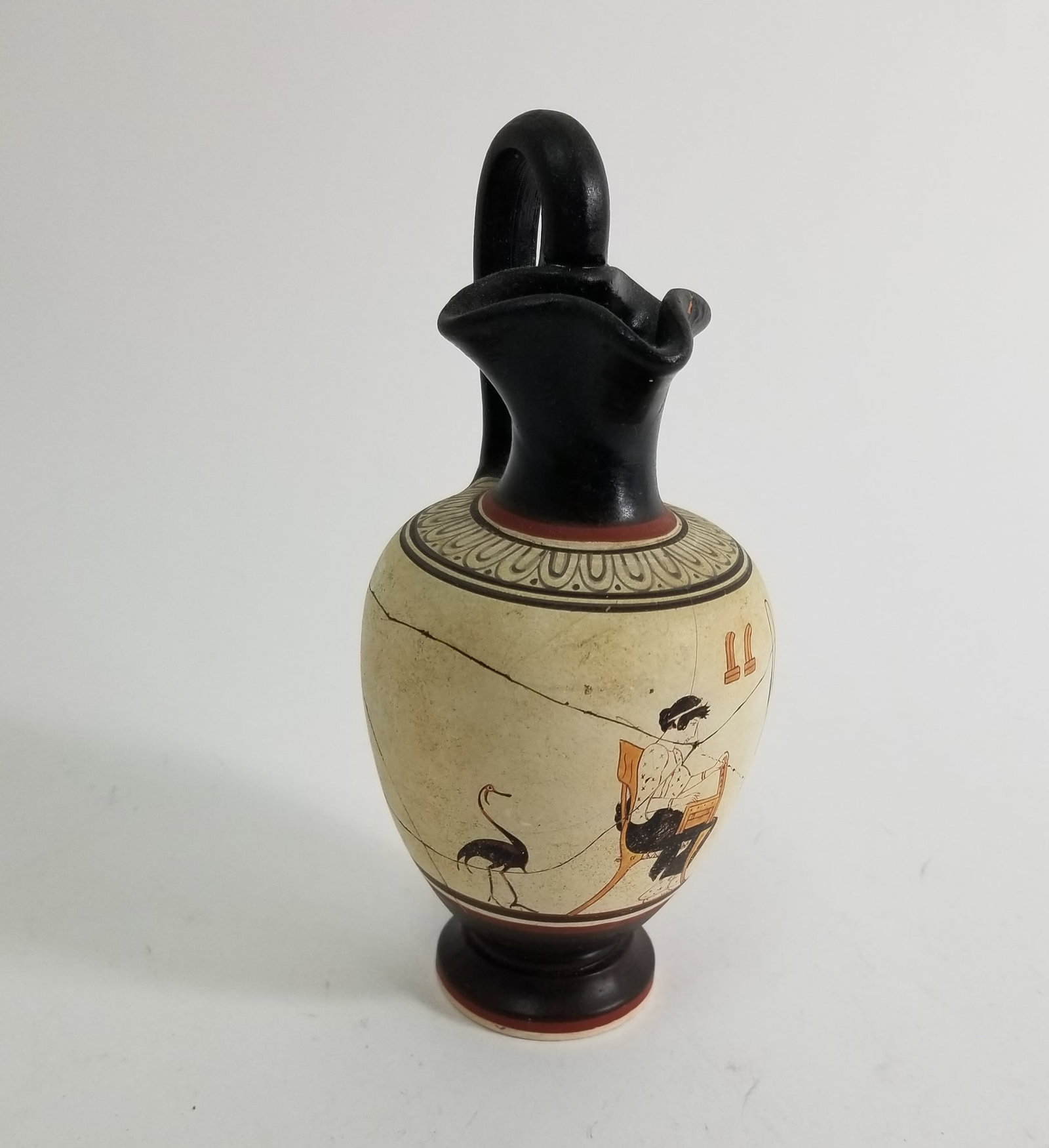 Pottery & Ceramics Assortment ft Pictorial Oinochoe Vessel - 3