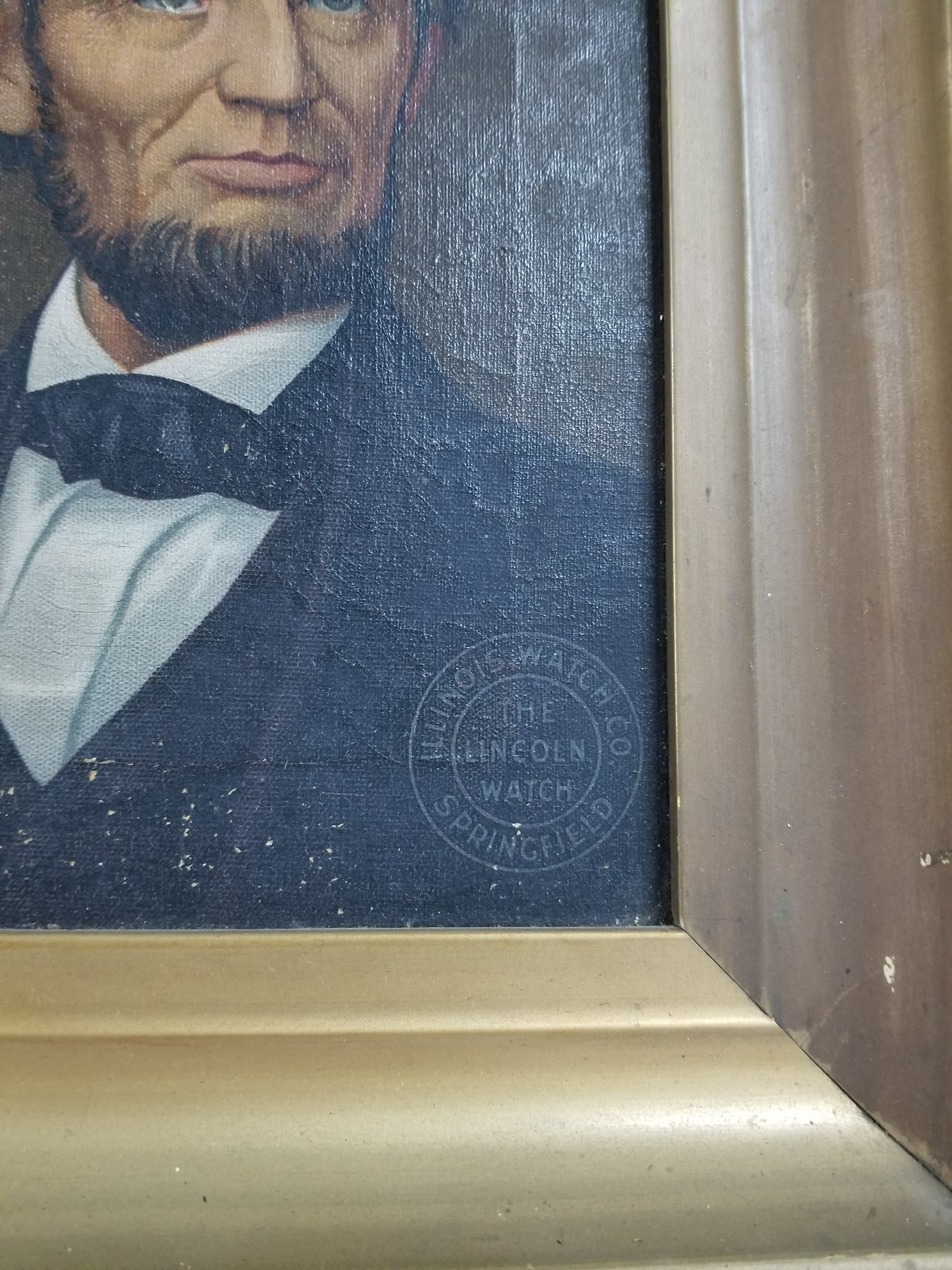Illinois Watch Co. Antique Lincoln Portrait Advertisement - 2