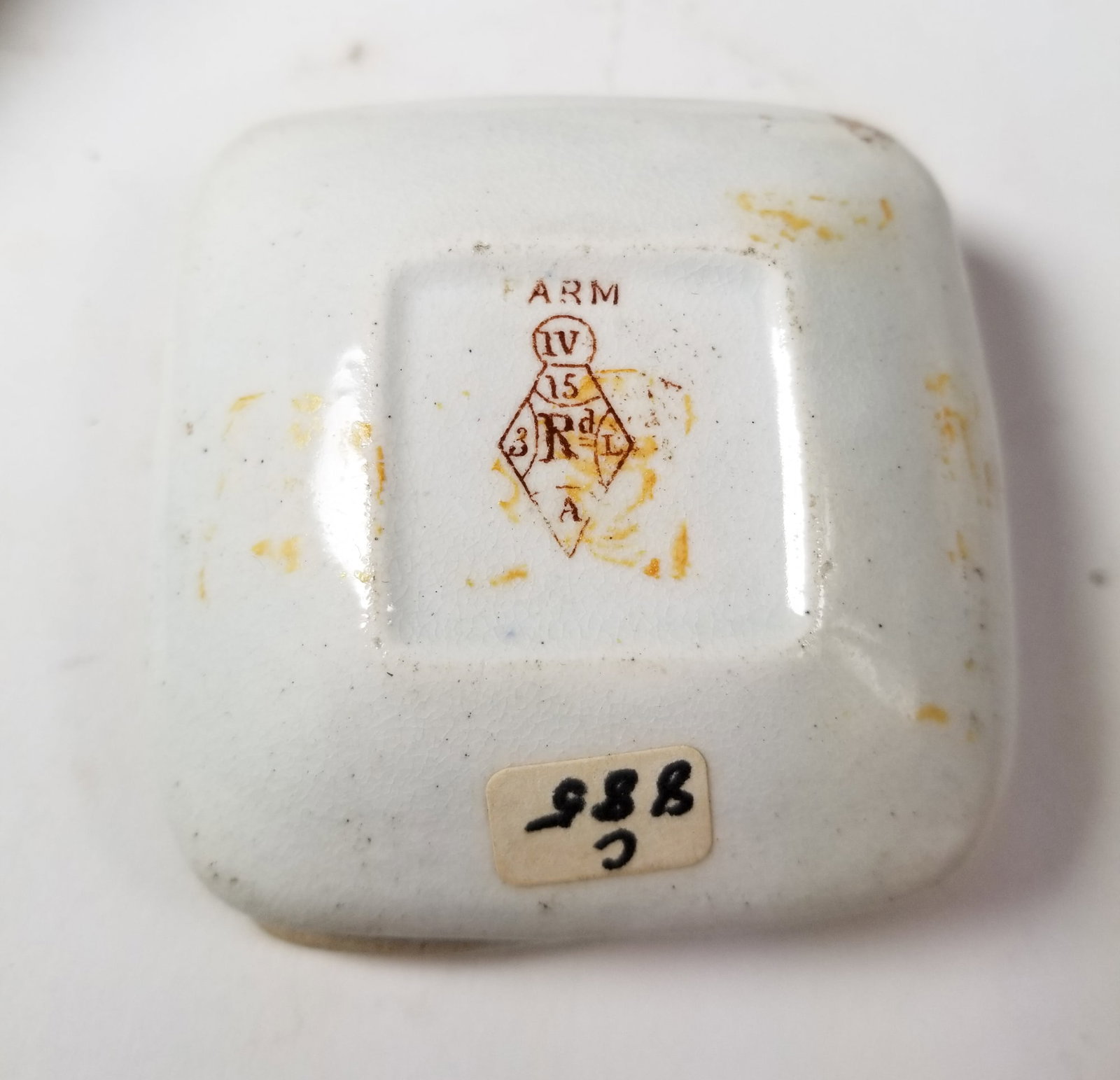 19th c. Old Hall "Farm" Pattern Enamel Porcelain Earthenware - 4