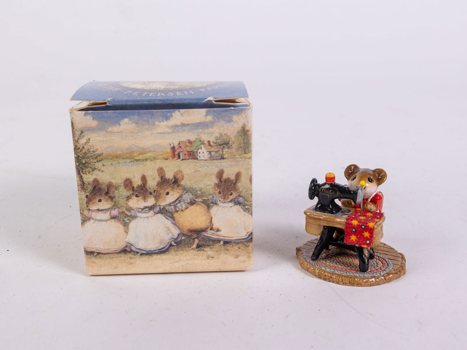 Wee Forest Folk "Miss Bobbin" M-40 Figurine in Box - 2