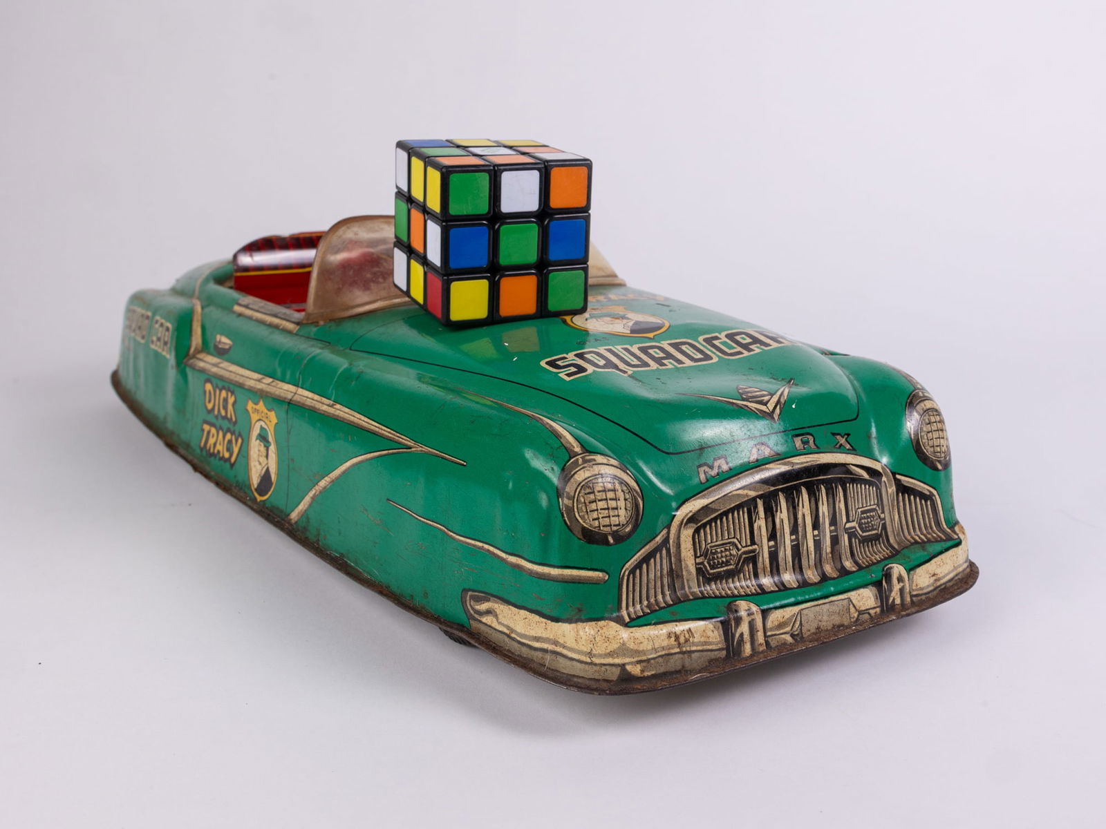 Dick Tracy Vintage Tin Friction Squad Car - 2