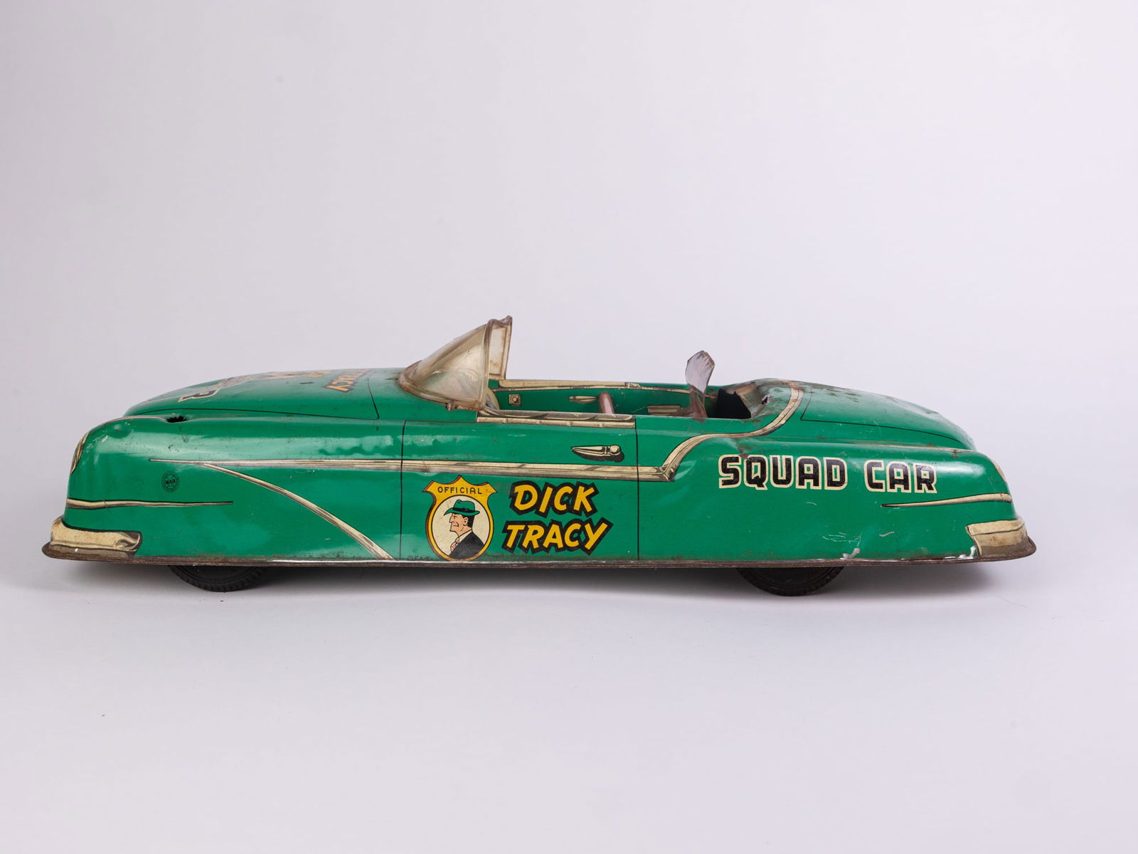 Dick Tracy Vintage Tin Friction Squad Car - 4