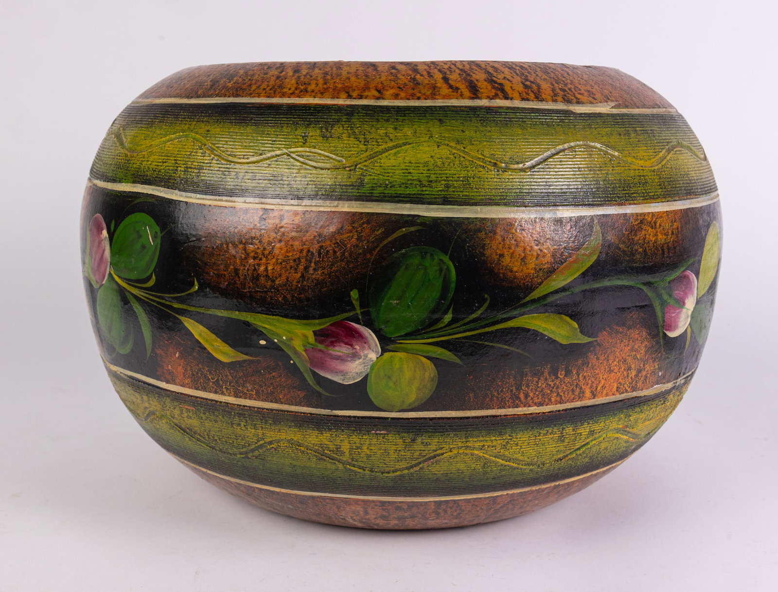 Large Hand Painted Mexican Planter (1 of 7)