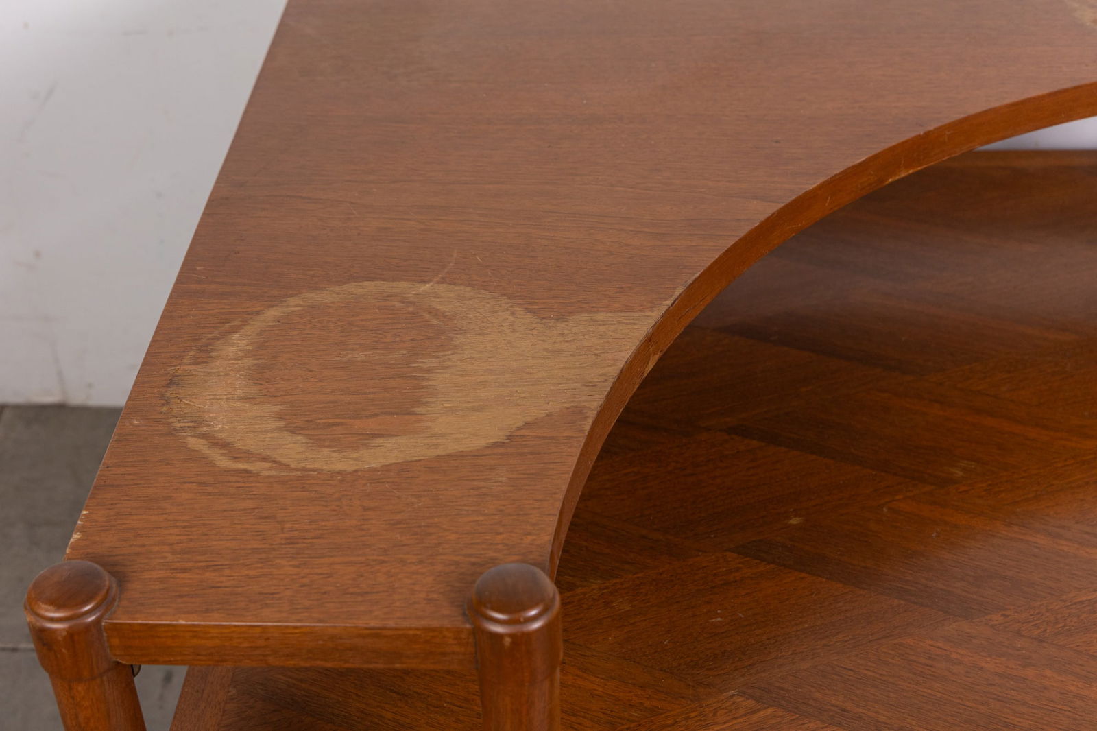 Vintage Mid Century Modern MCM Two Tiered Side Table - 3