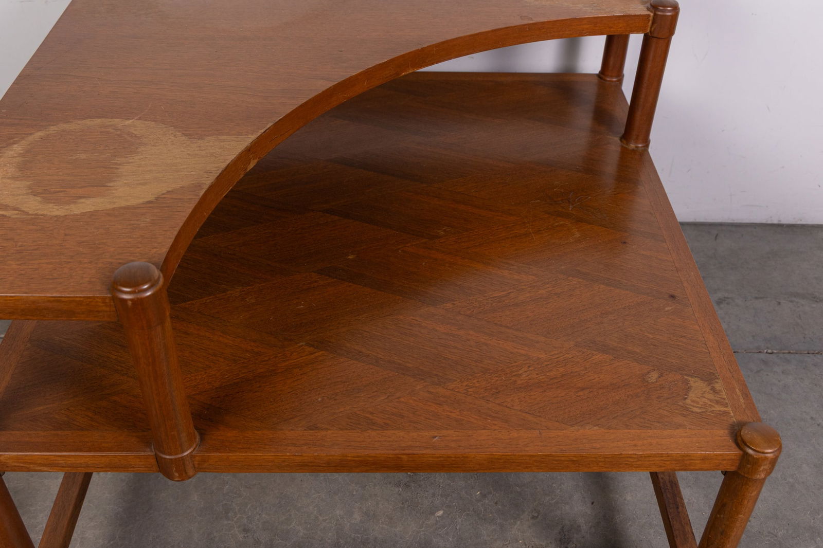 Vintage Mid Century Modern MCM Two Tiered Side Table - 5