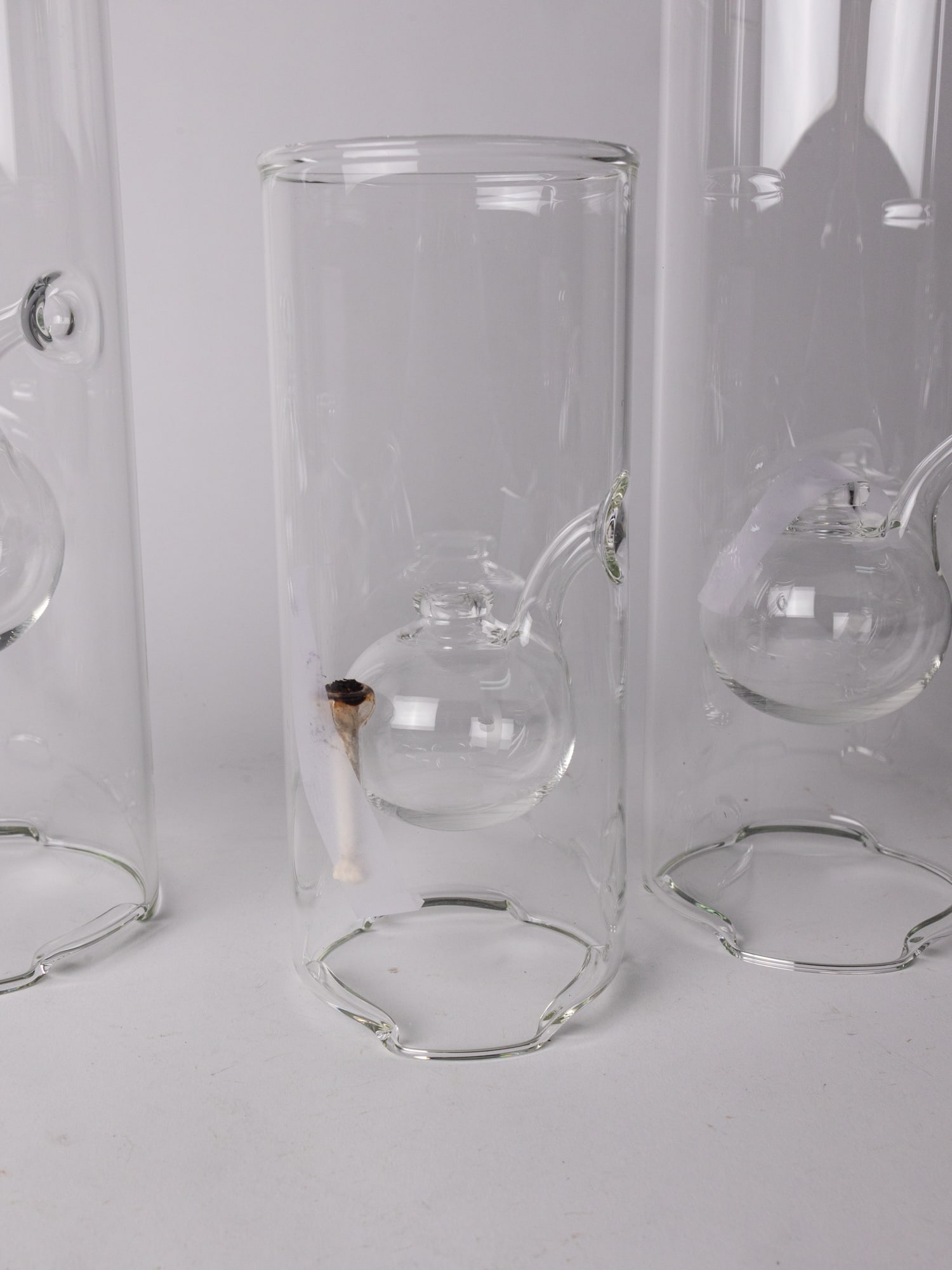 Four Wolfard Glass Oil Lamps - 5