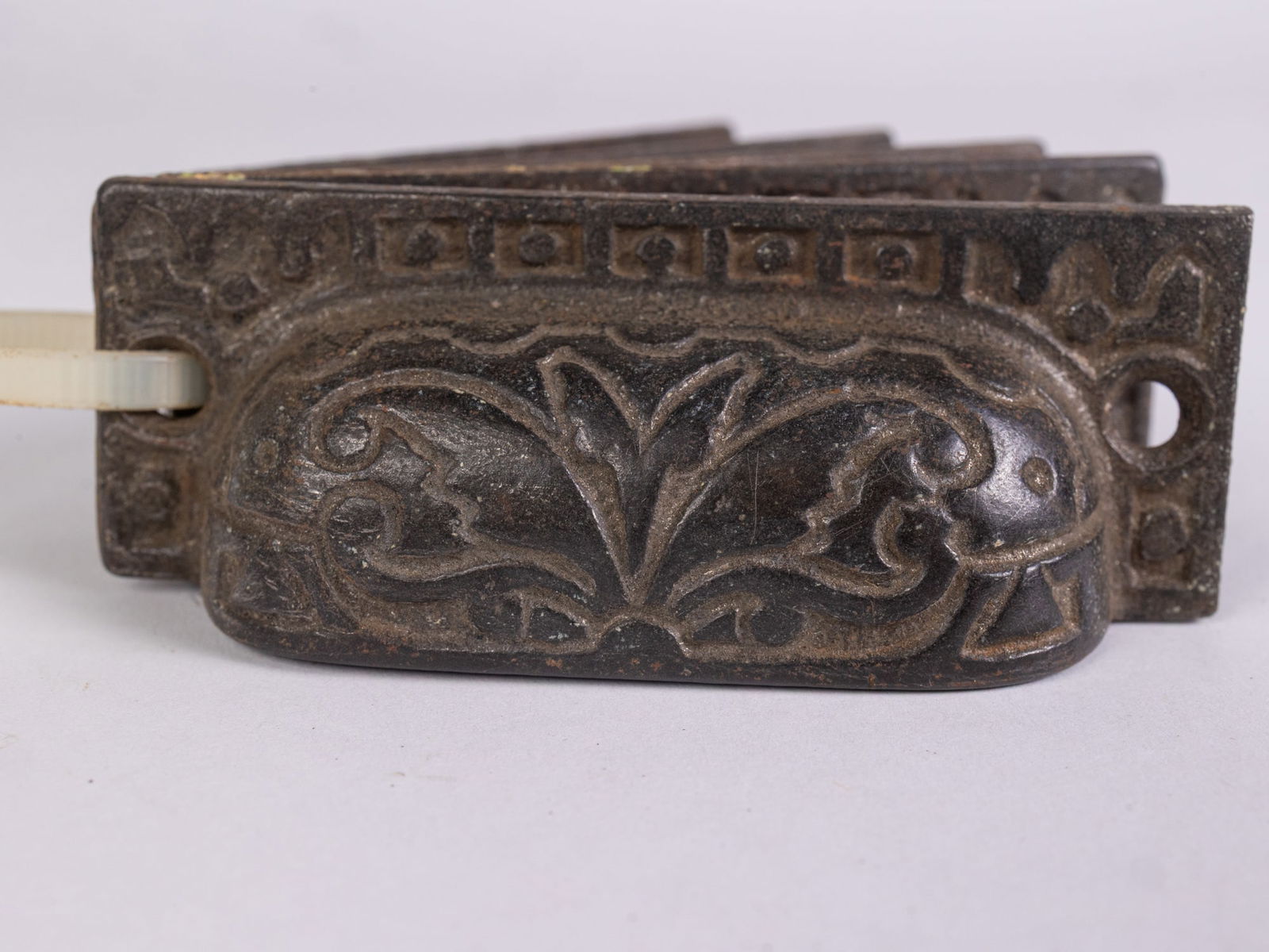 Set of Five Cast Iron Victorian Drawer Pulls - 4