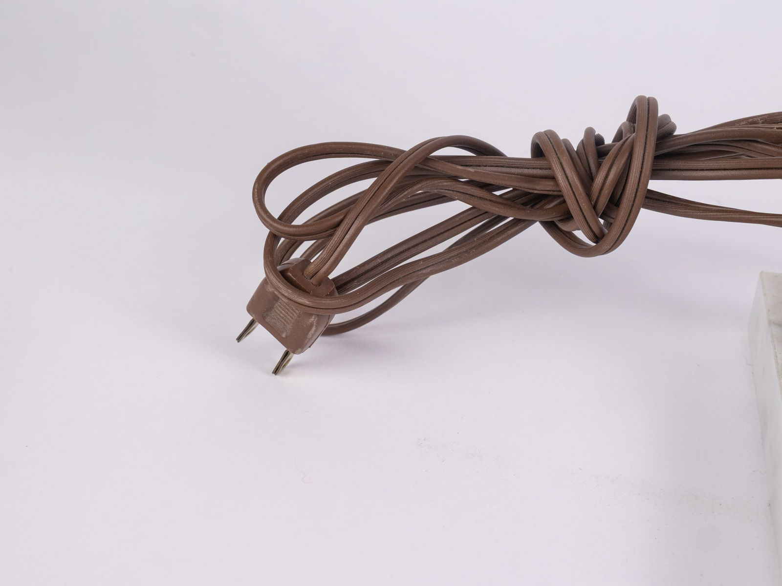 Vintage Hurricane Lamp on White Marble Base - 5