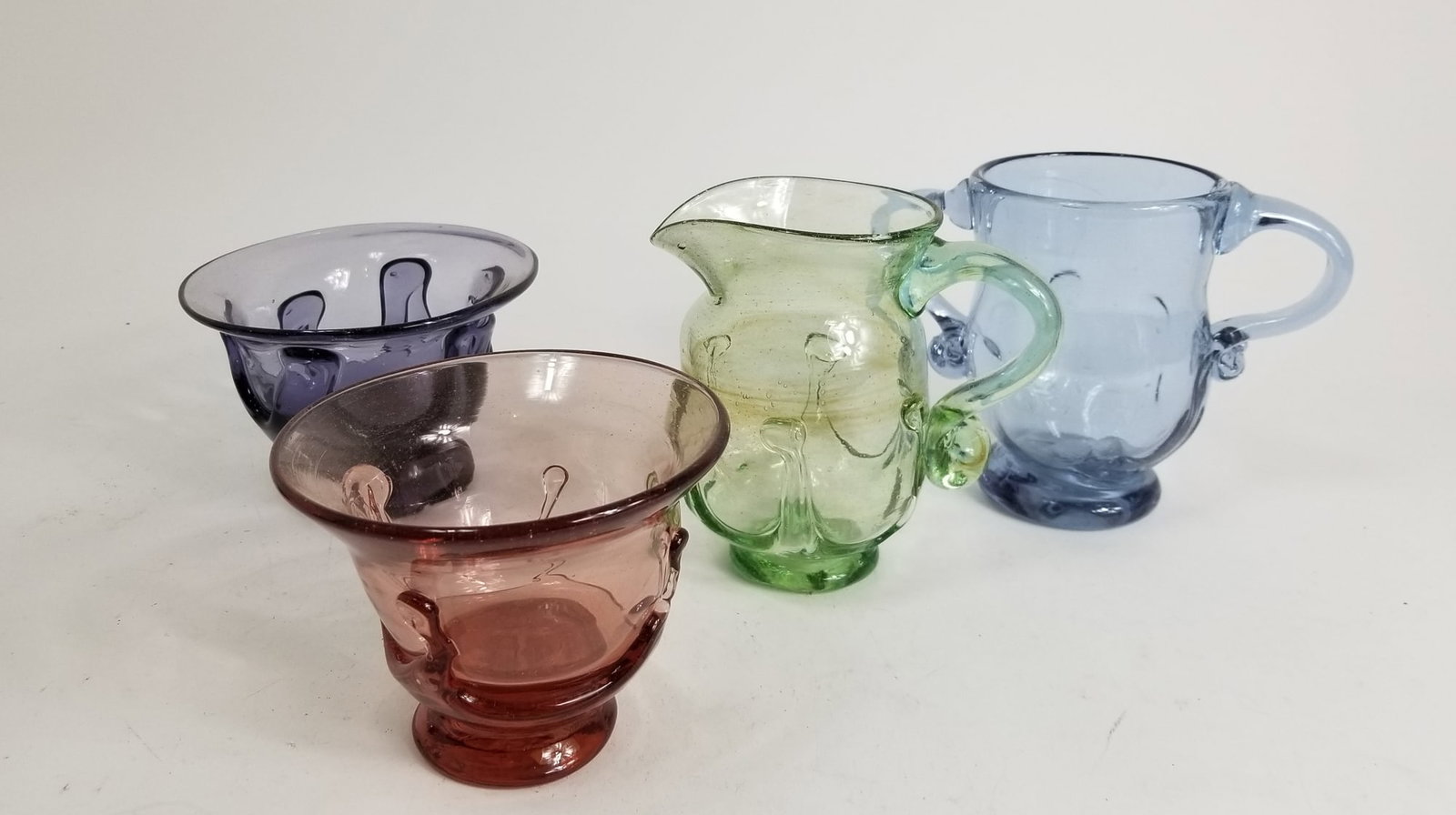 Four Pieces of Local Art Glass ft. Neodymium Color Changing Vase (1 of 9)
