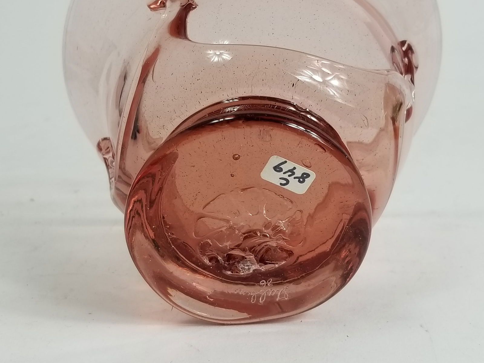 Four Pieces of Local Art Glass ft. Neodymium Color Changing Vase - 3