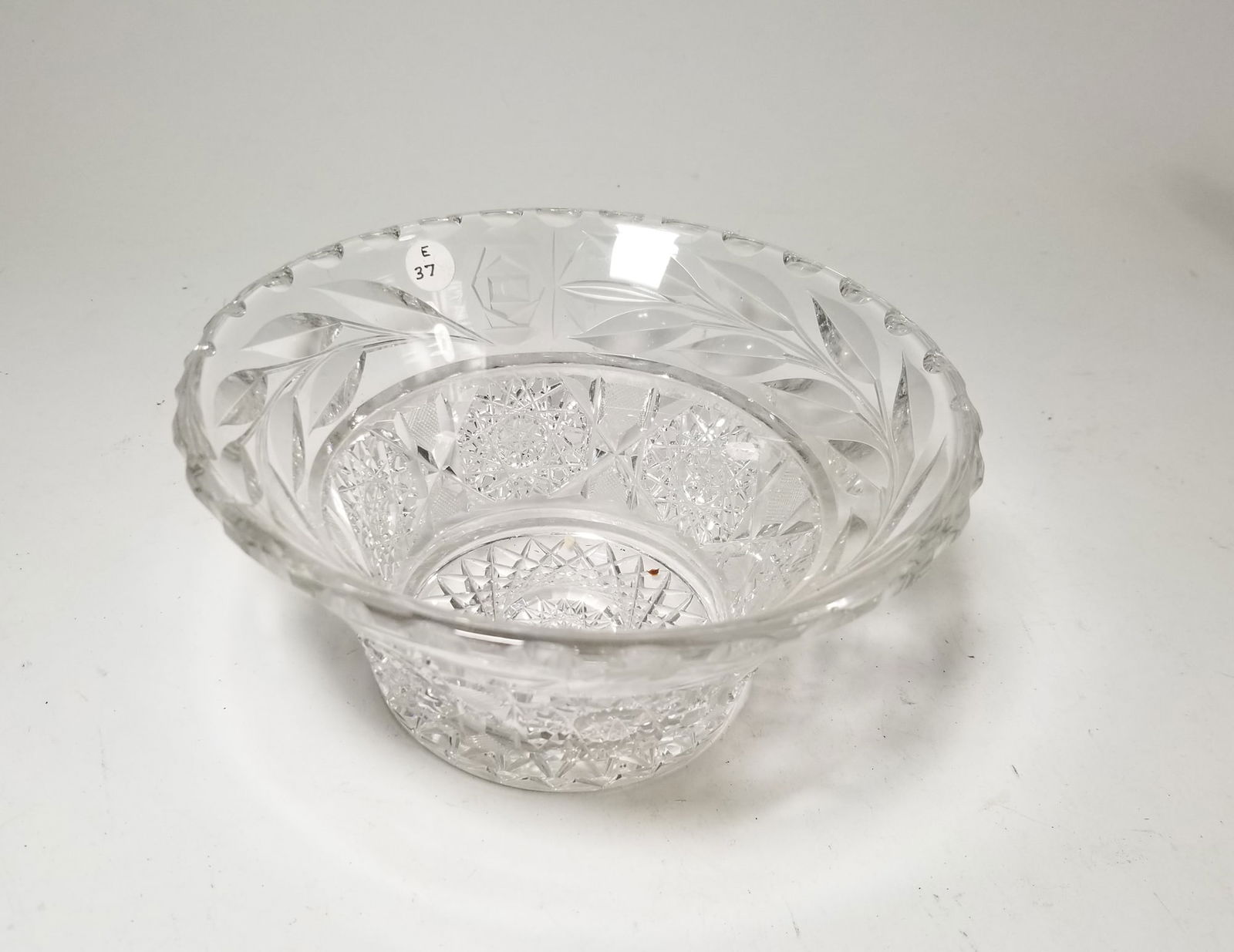 Three Pieces of Antique Local "Bridgeton Rose" Cut Glass Dishes - 2