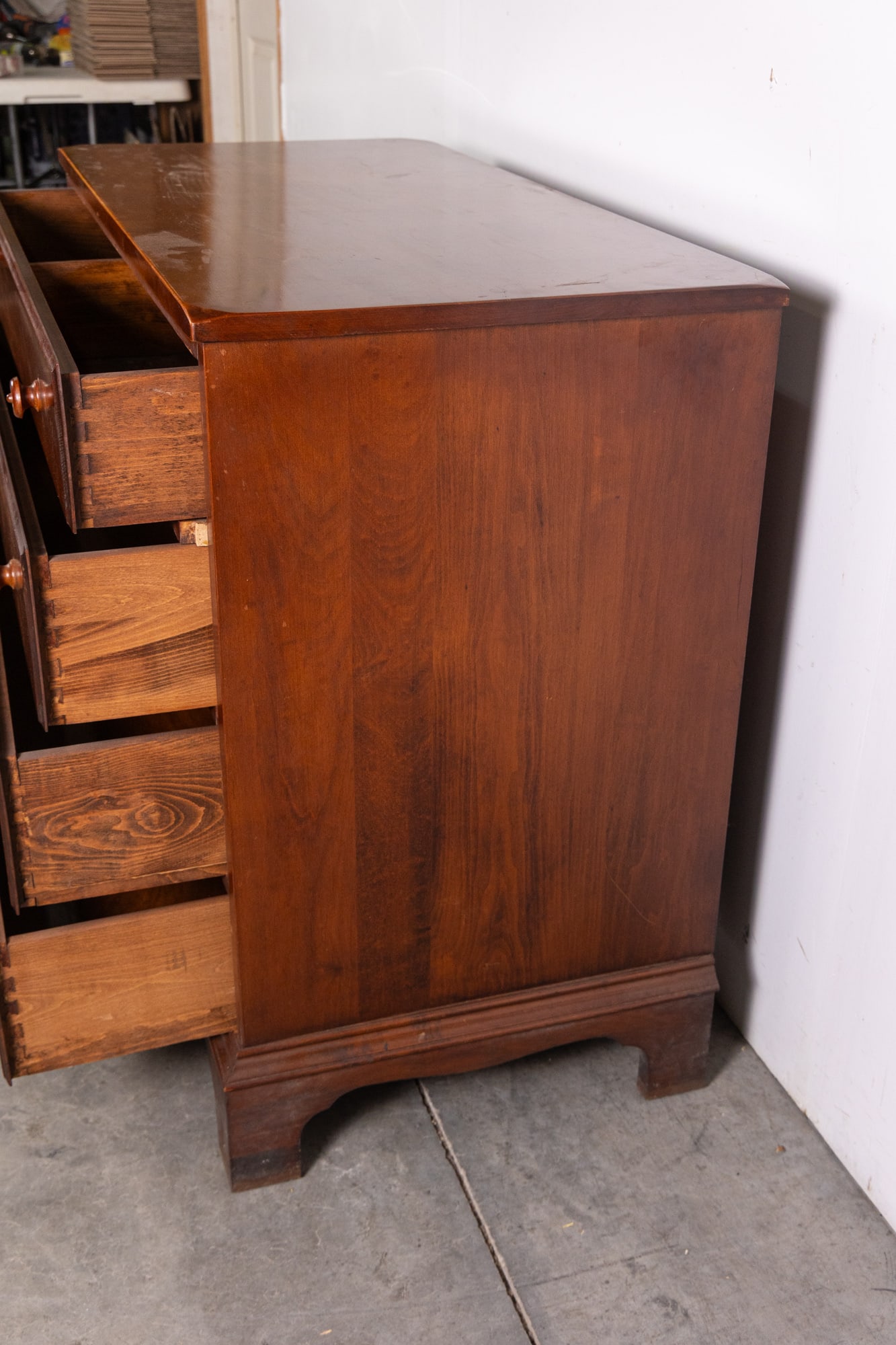 Antique Primitive Four Drawer Dresser - 8