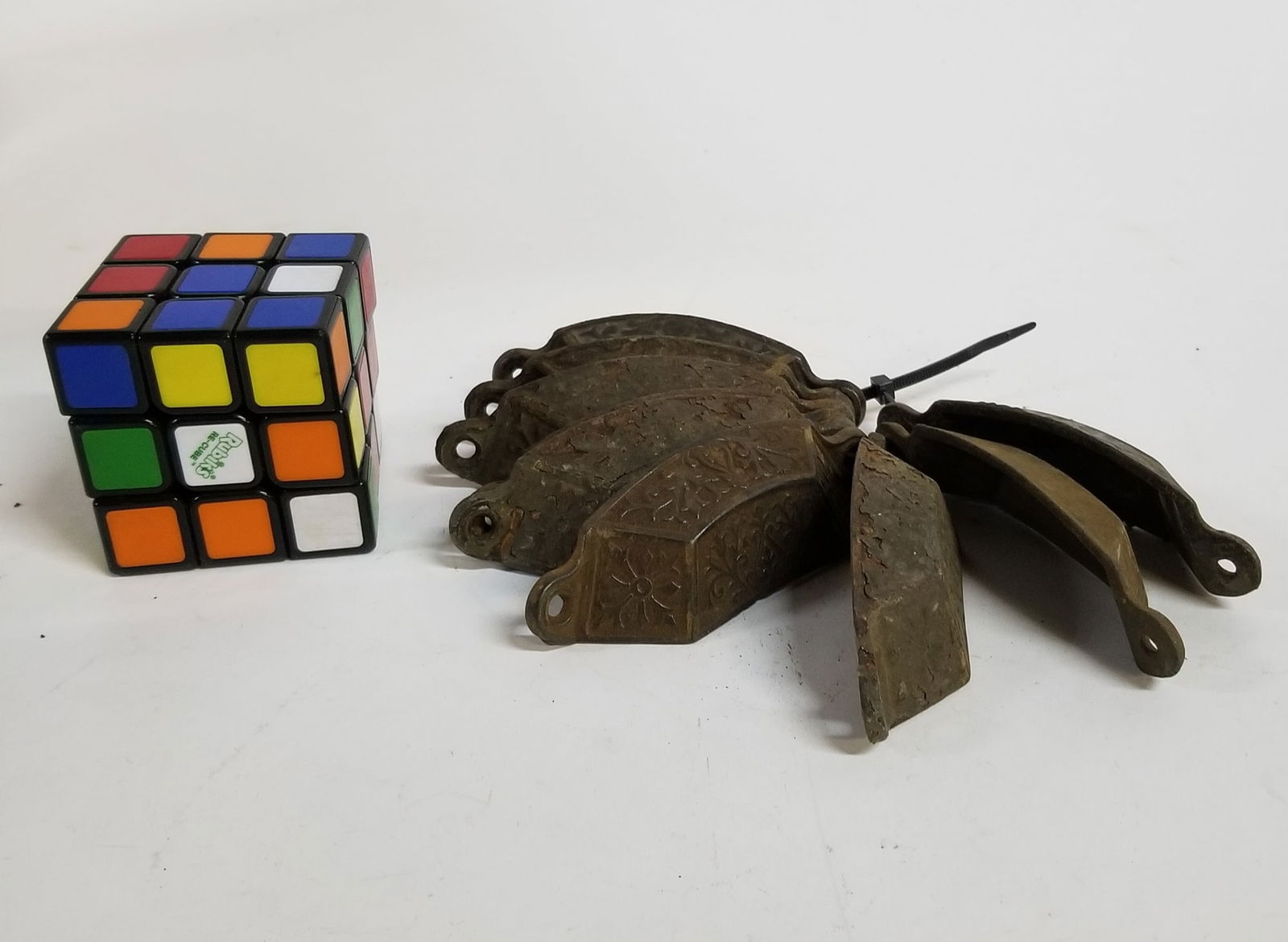 Set of Nine Cast Iron Victorian Drawer Pulls - 3