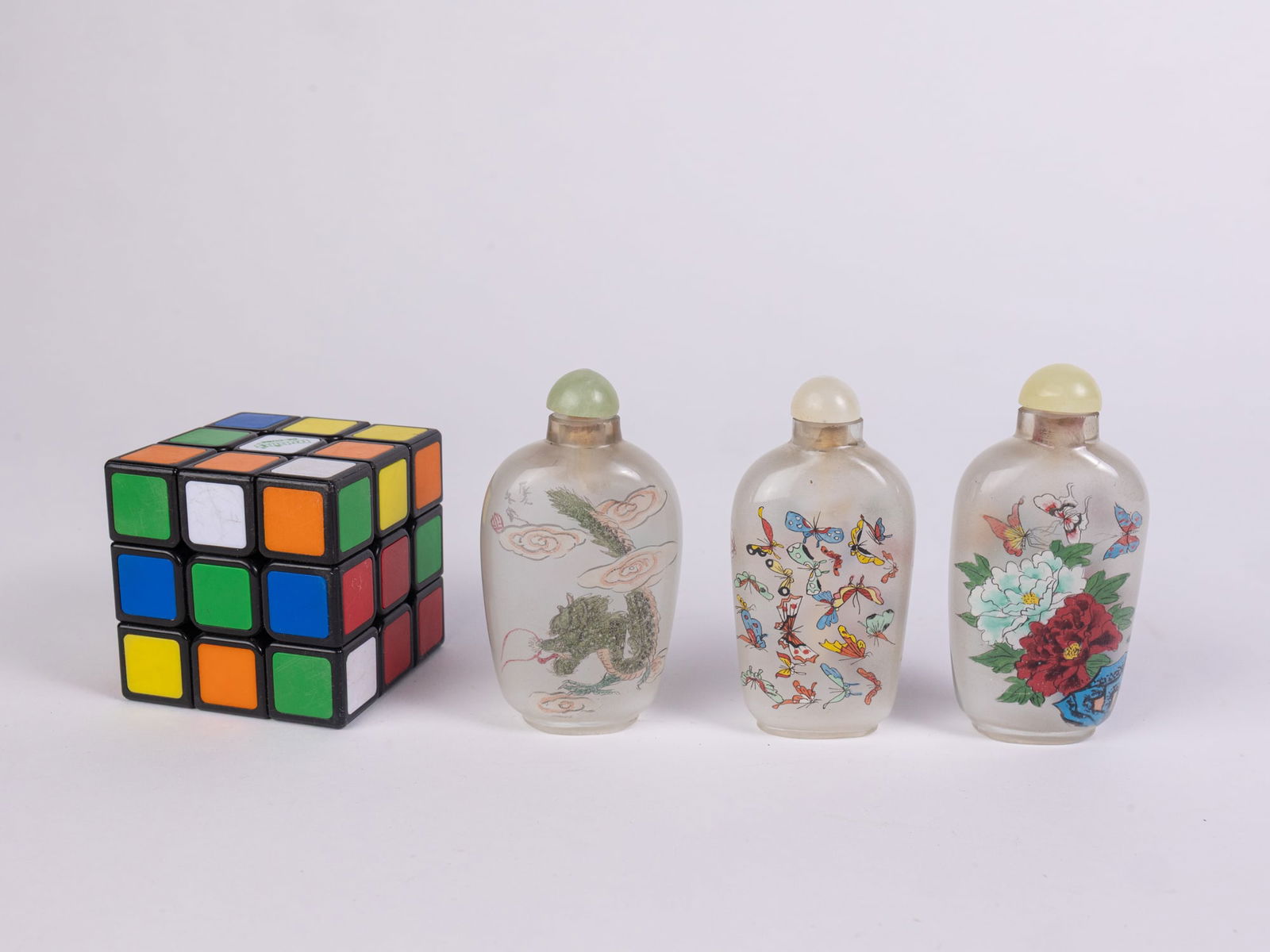 Three Vintage Snuff Bottles - 2