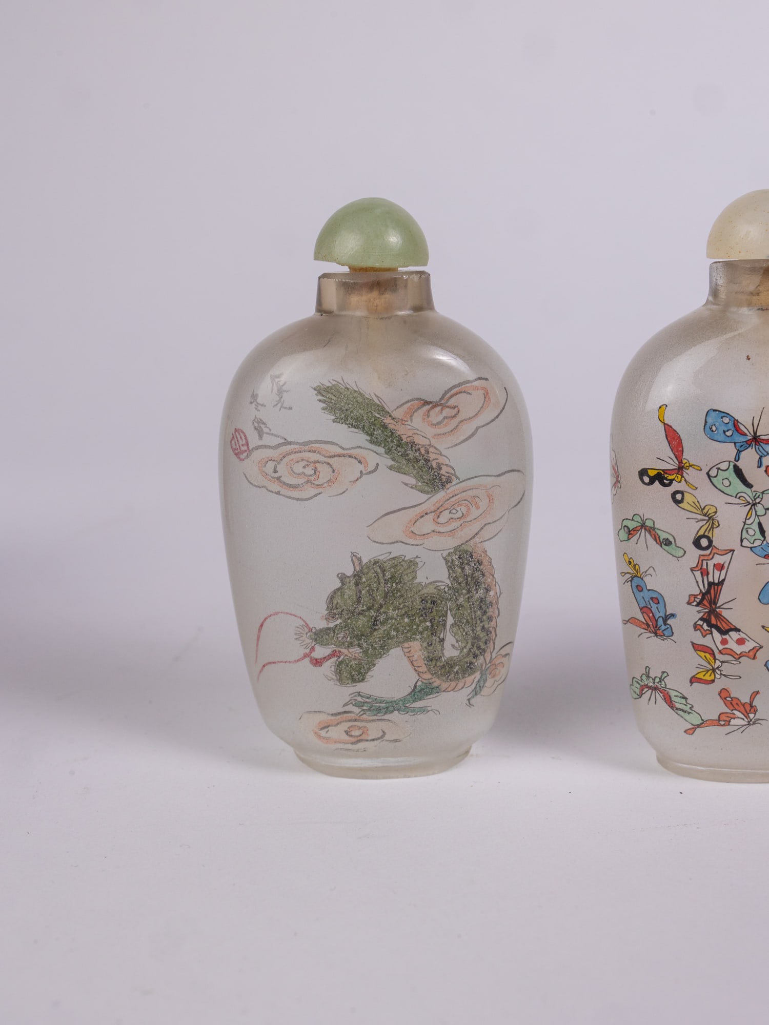 Three Vintage Snuff Bottles - 3