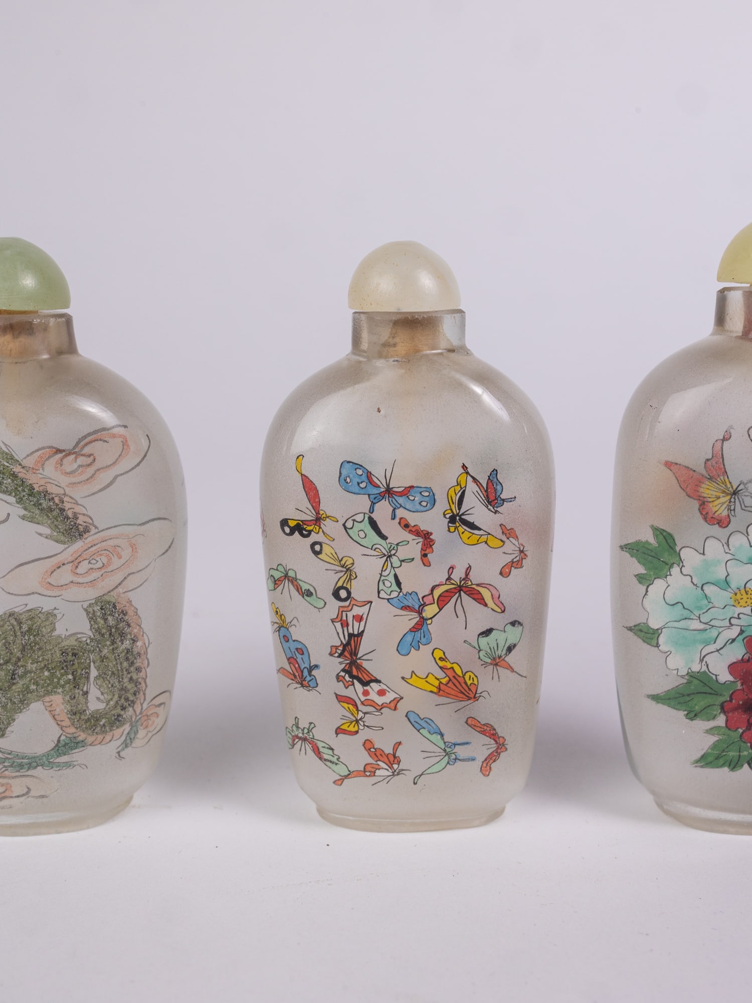 Three Vintage Snuff Bottles - 4