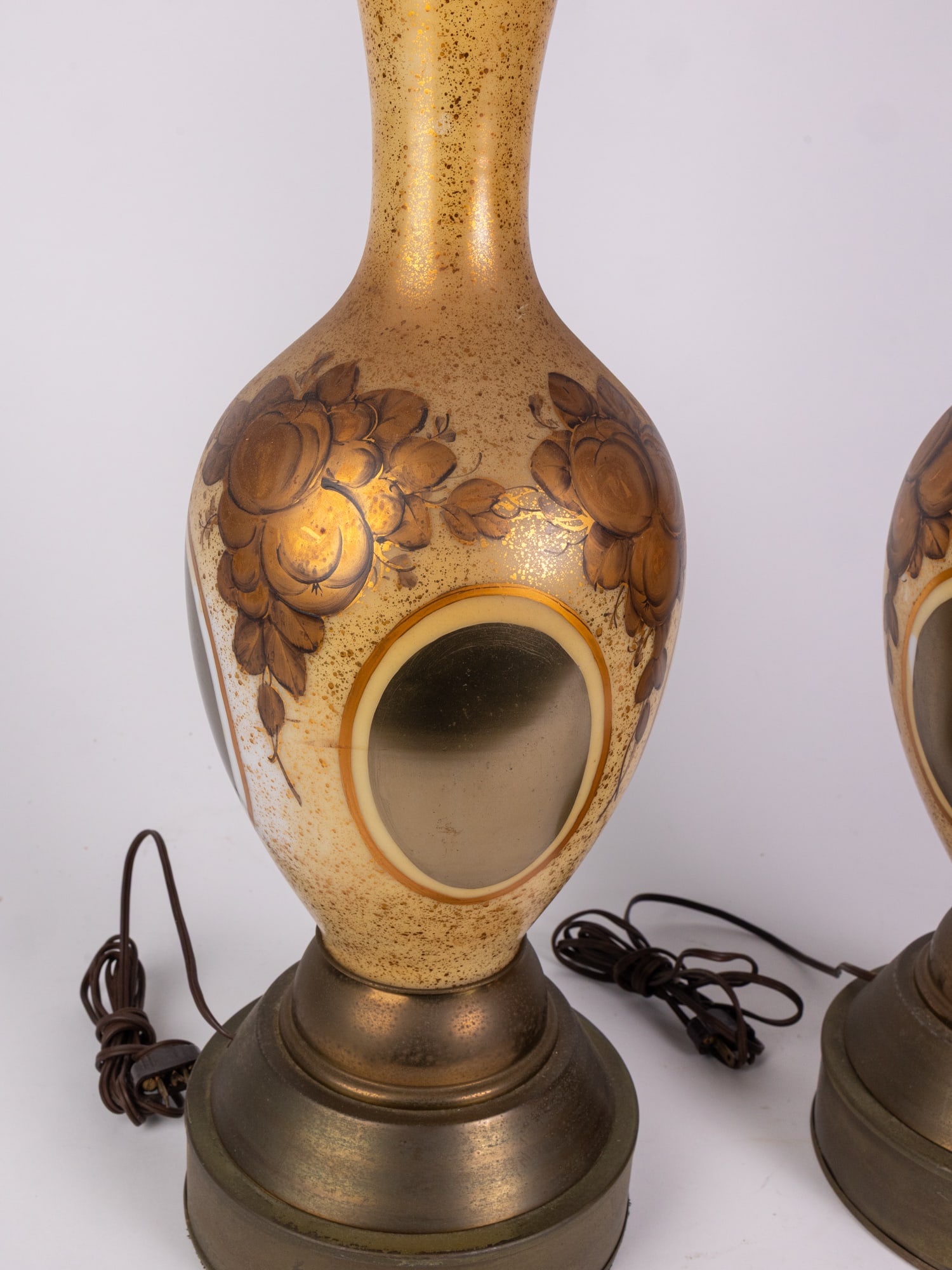 Pair of Hollywood Regency Torchiere Table Lamps - 3