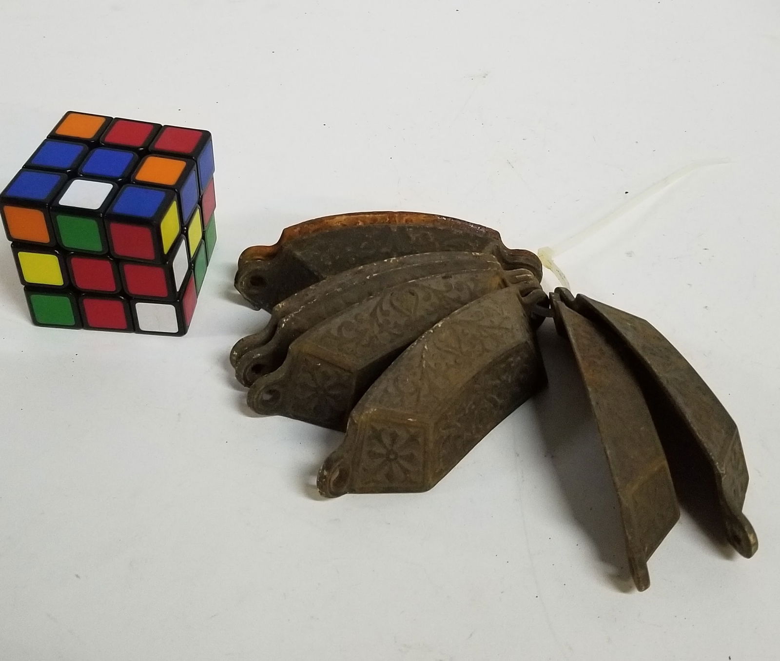 Set of Eight Cast Iron Victorian Drawer Pulls - 2