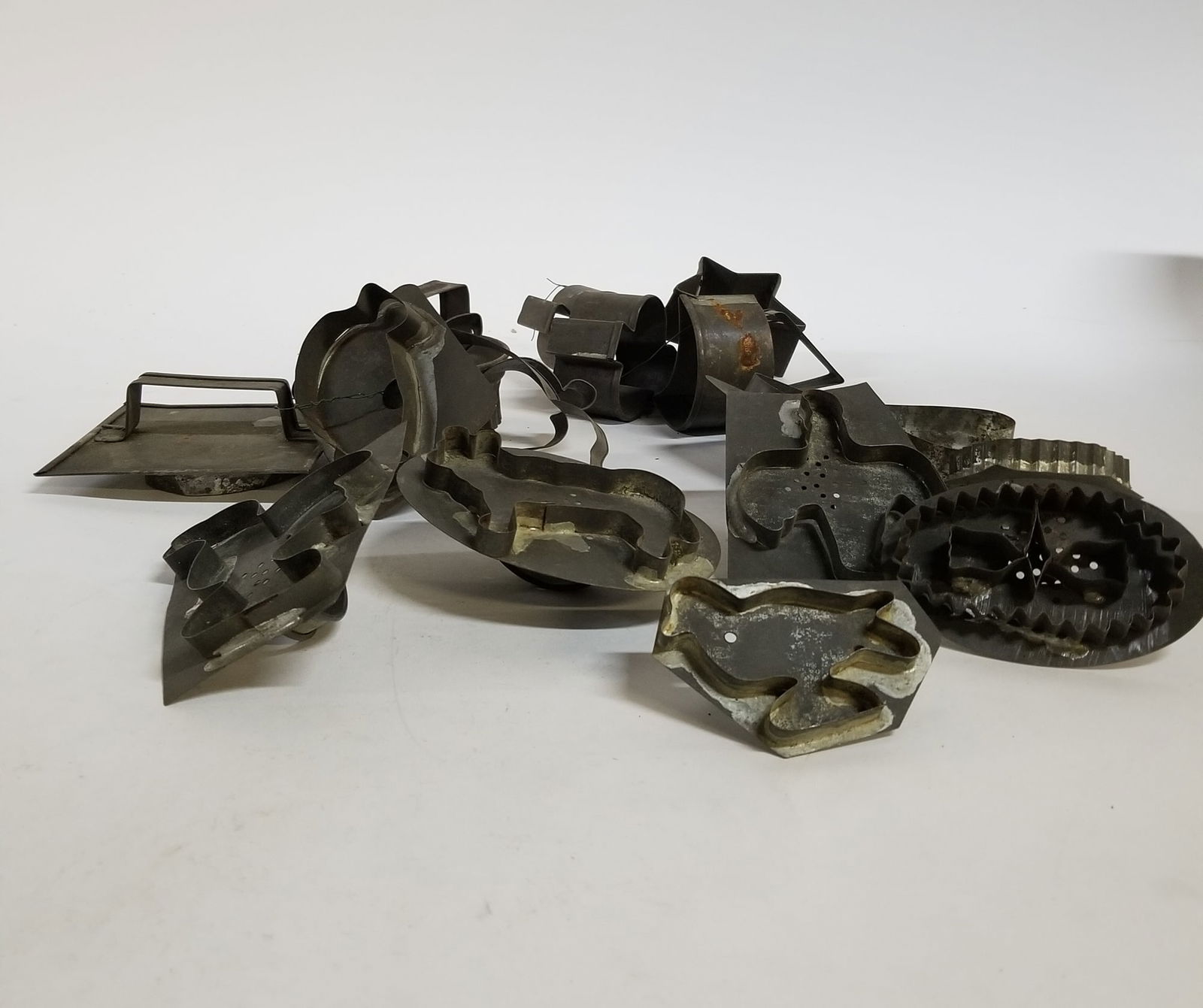 Antique Tin Food Cutters & Molds - 2
